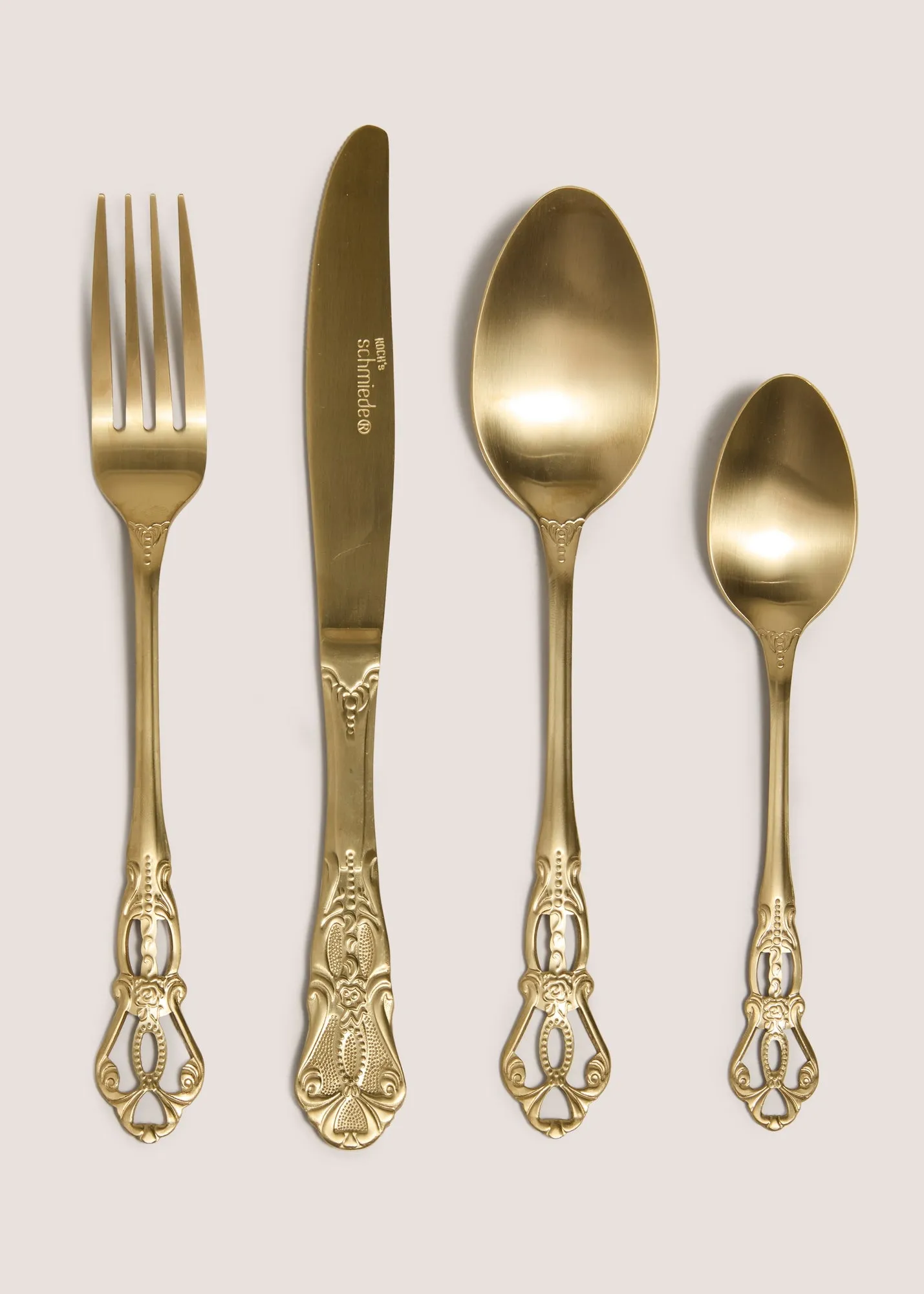 16 Piece Ornate Cutlery Set - Gold product