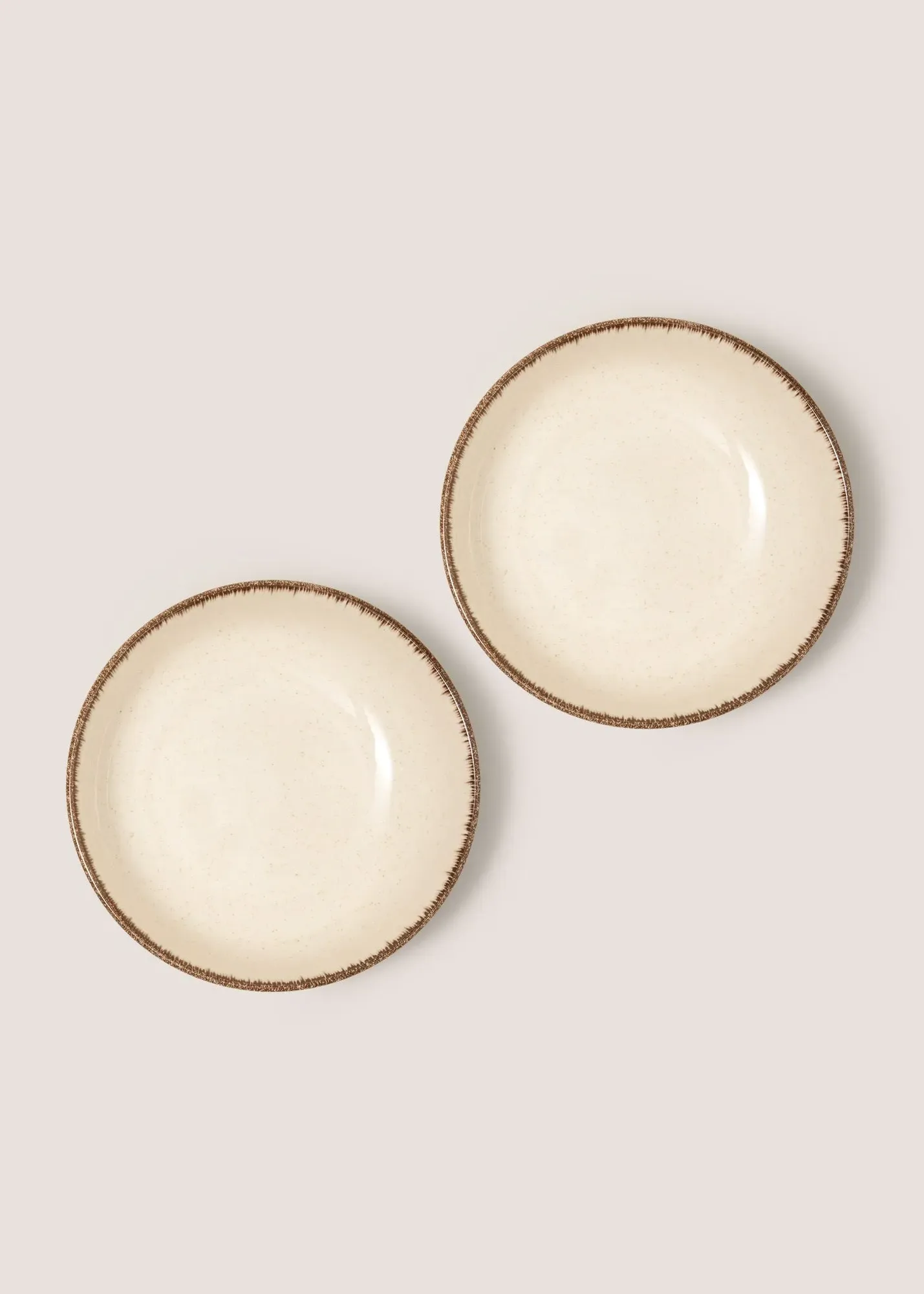 2-Pack Brushed Bowls - Cream product