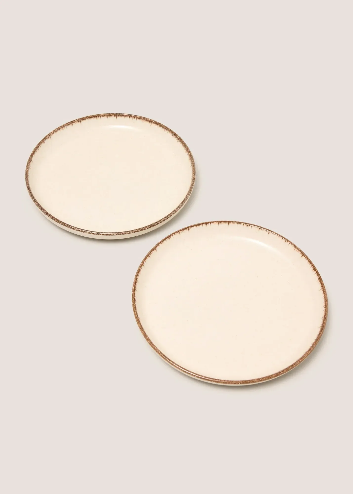 2-Pack Brushed Side Plates - Cream product