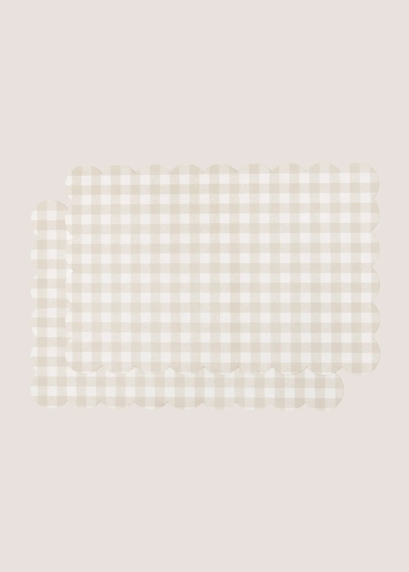 2-Pack Check Placemats - Beige product