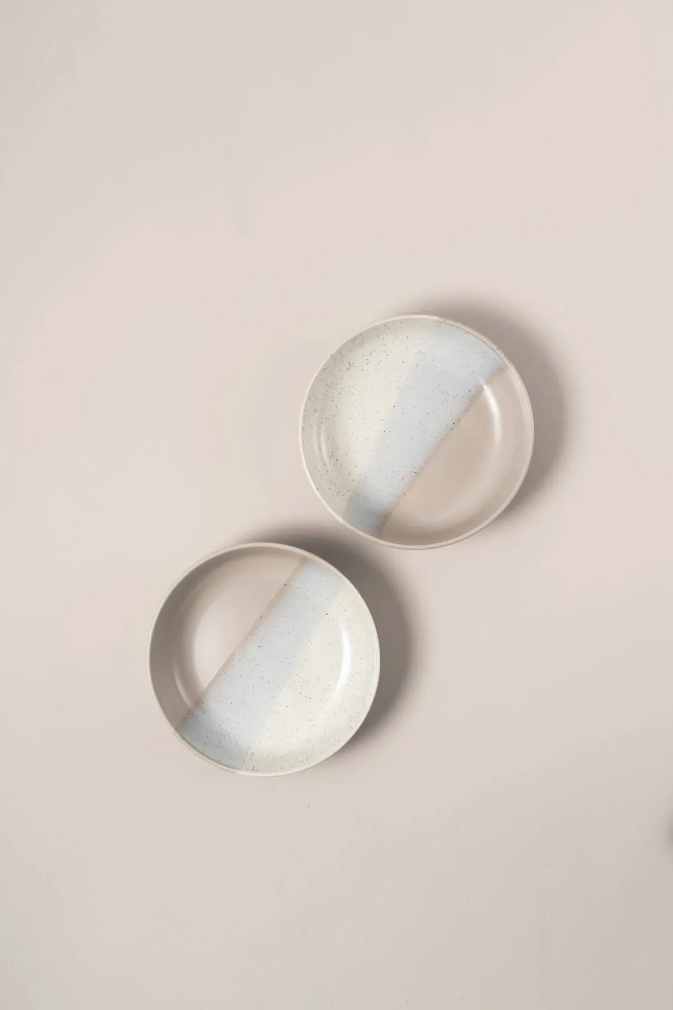 2-Pack Reactive Bowl Set - Cream, Ceramic product