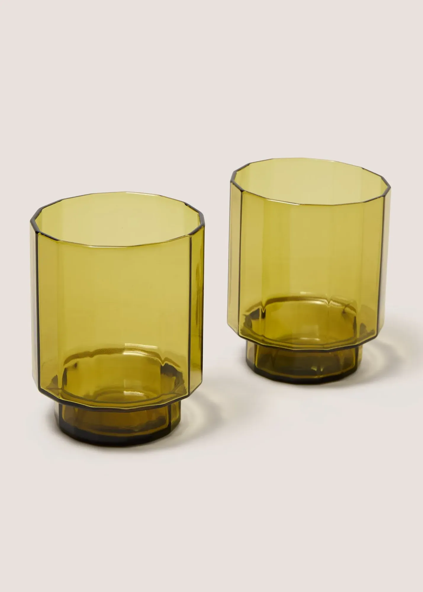 2-Pack Smoked Finish Tumblers - Green product