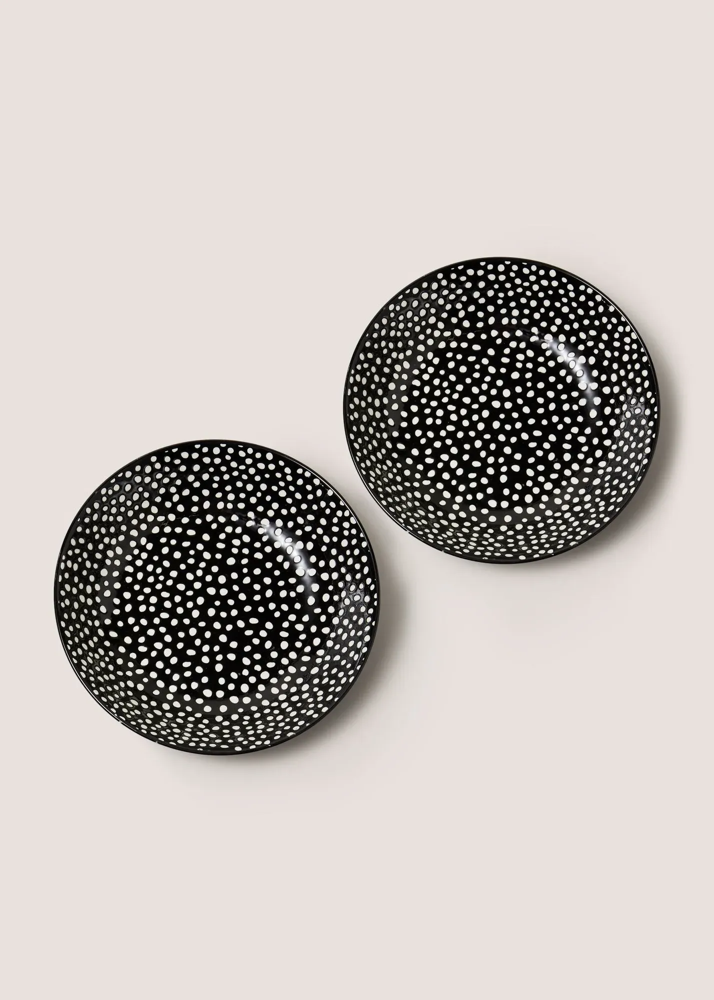 2-Pack Spotty Pasta Bowls - Black product