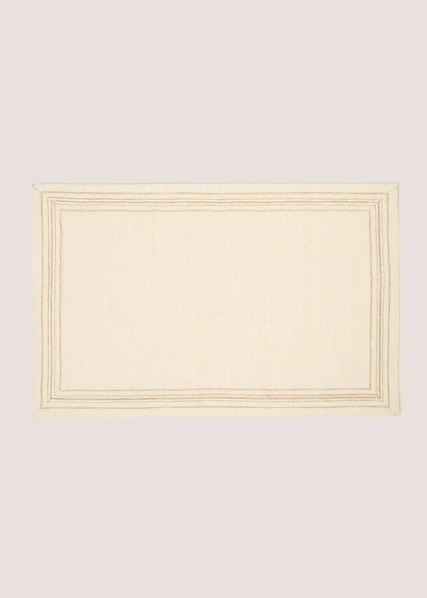 2-Pack Stitch Border Placemats - Cream product