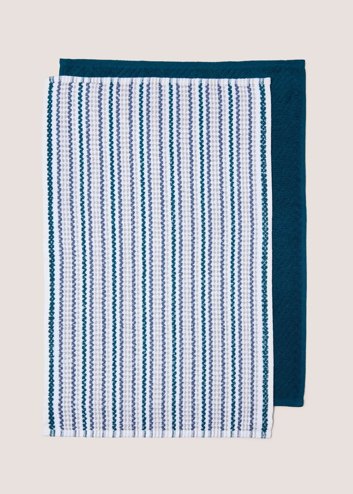 2-Pack Stripe Tea Towel - Navy product