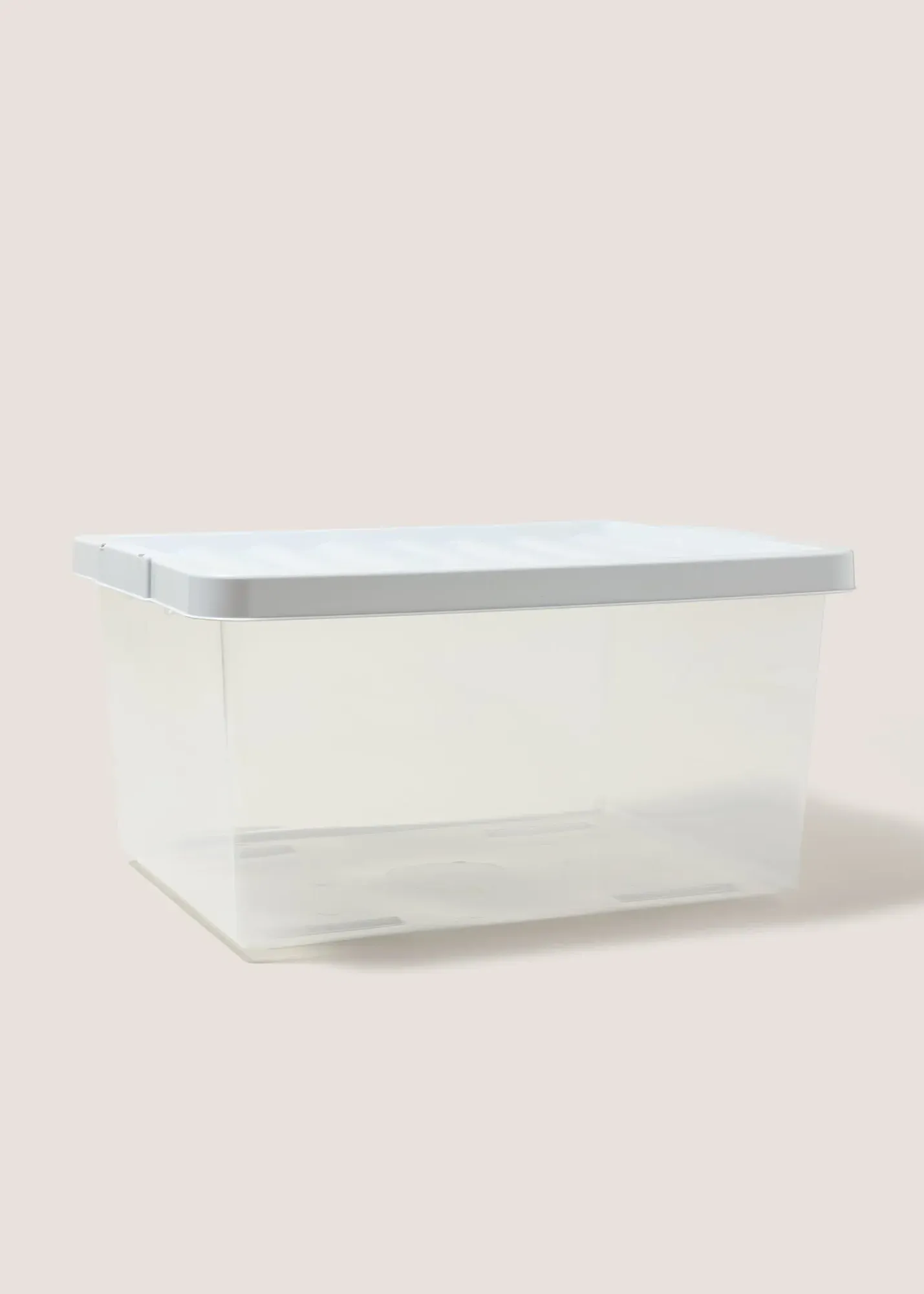 27L Lid Storage Box - Grey, Plastic product