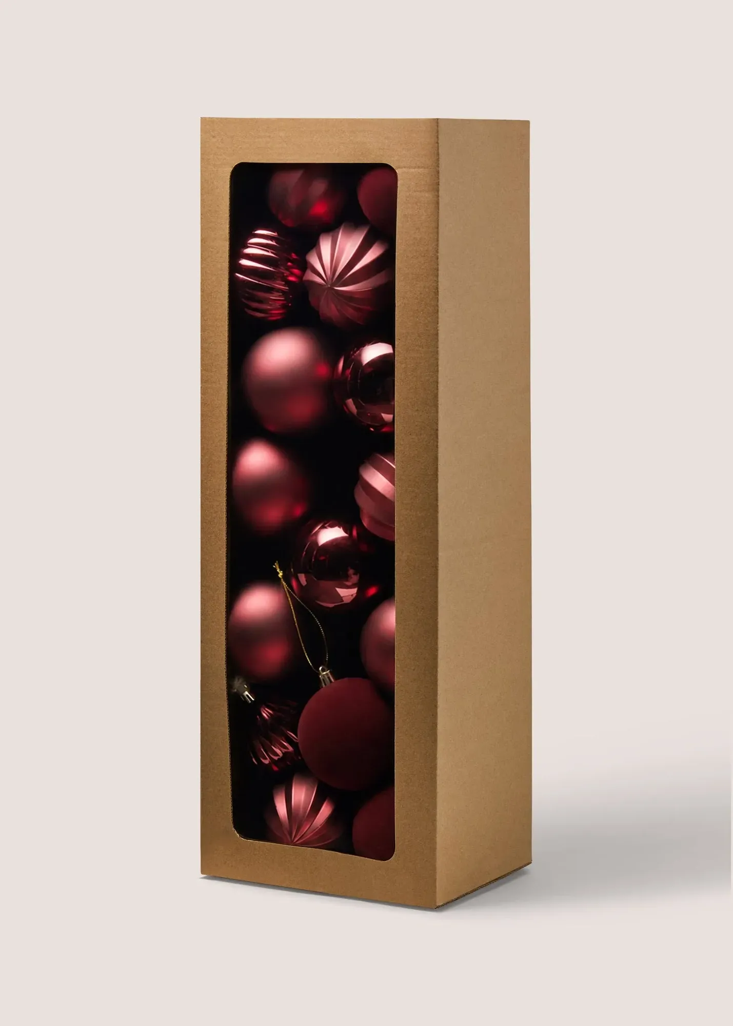 30 Pack Bauble Set - Burgundy product