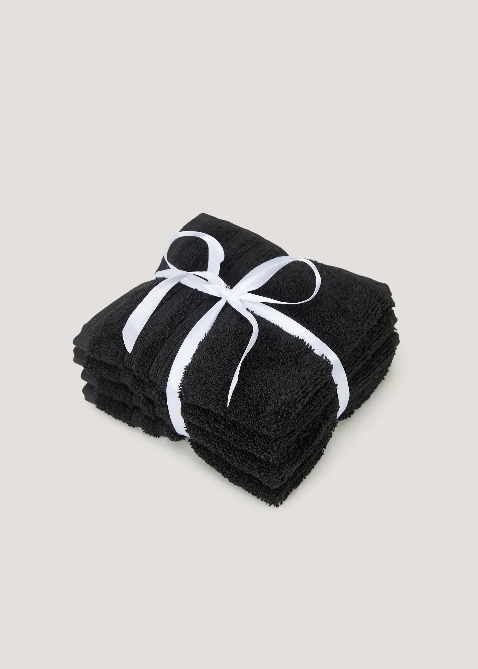 4 Pack Egyptian Cotton Face Cloths - Black product