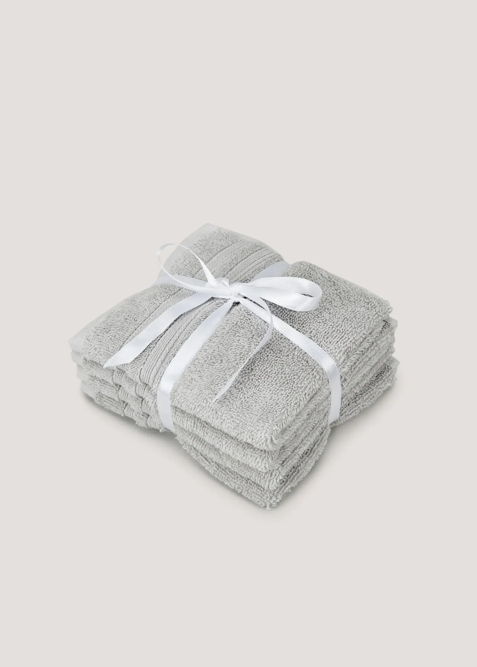 4 Pack Egyptian Cotton Face Cloths - Grey product