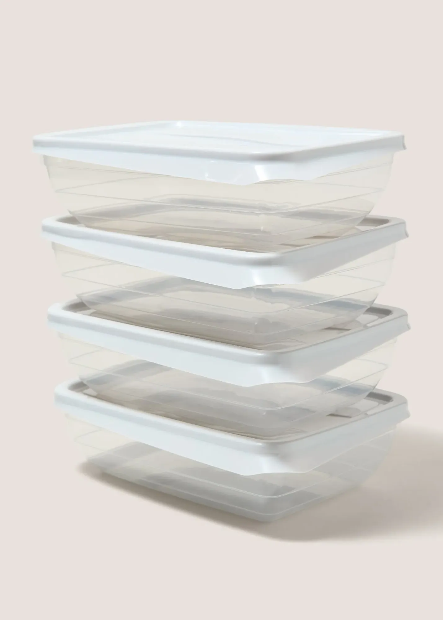 4 Pack Food Storage Containers - Clear, Plastic product