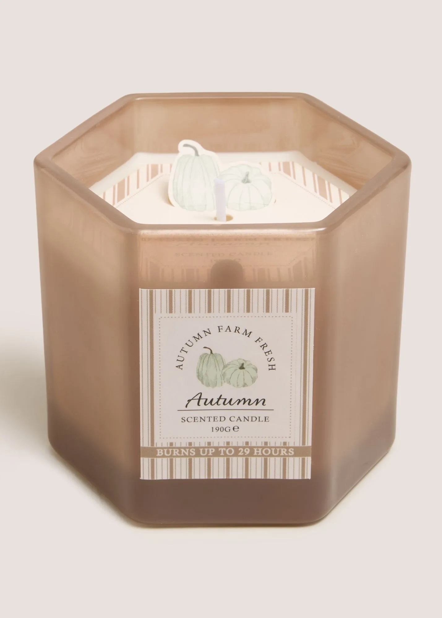 Autumn Farm Fresh Scented Candle - Beige, Glass product