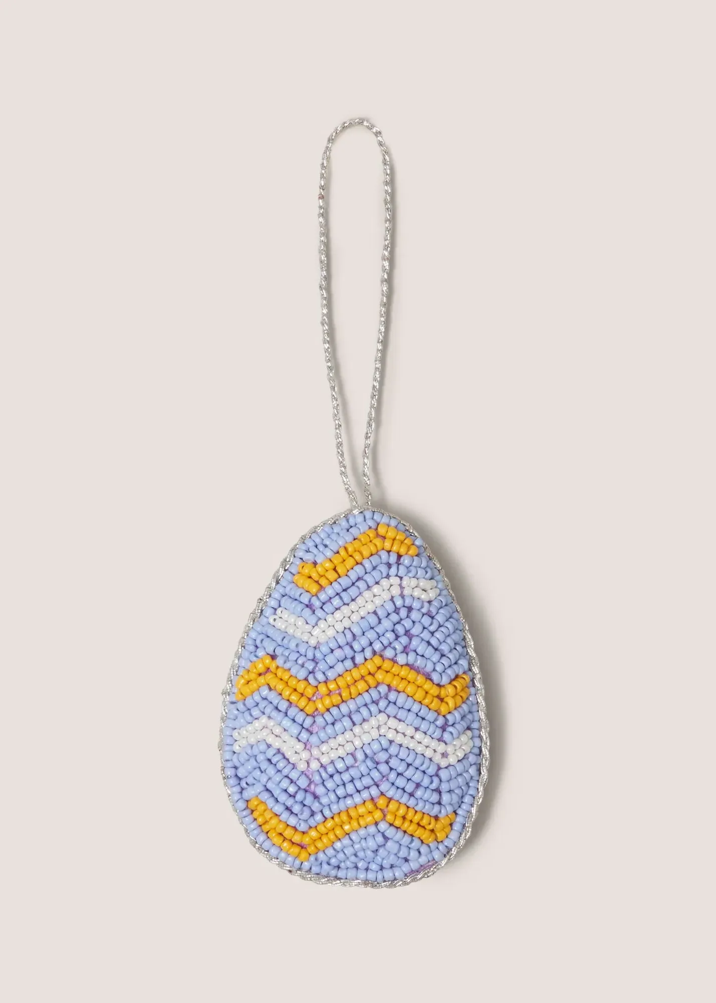 Beaded Egg Easter Decoration - Blue product