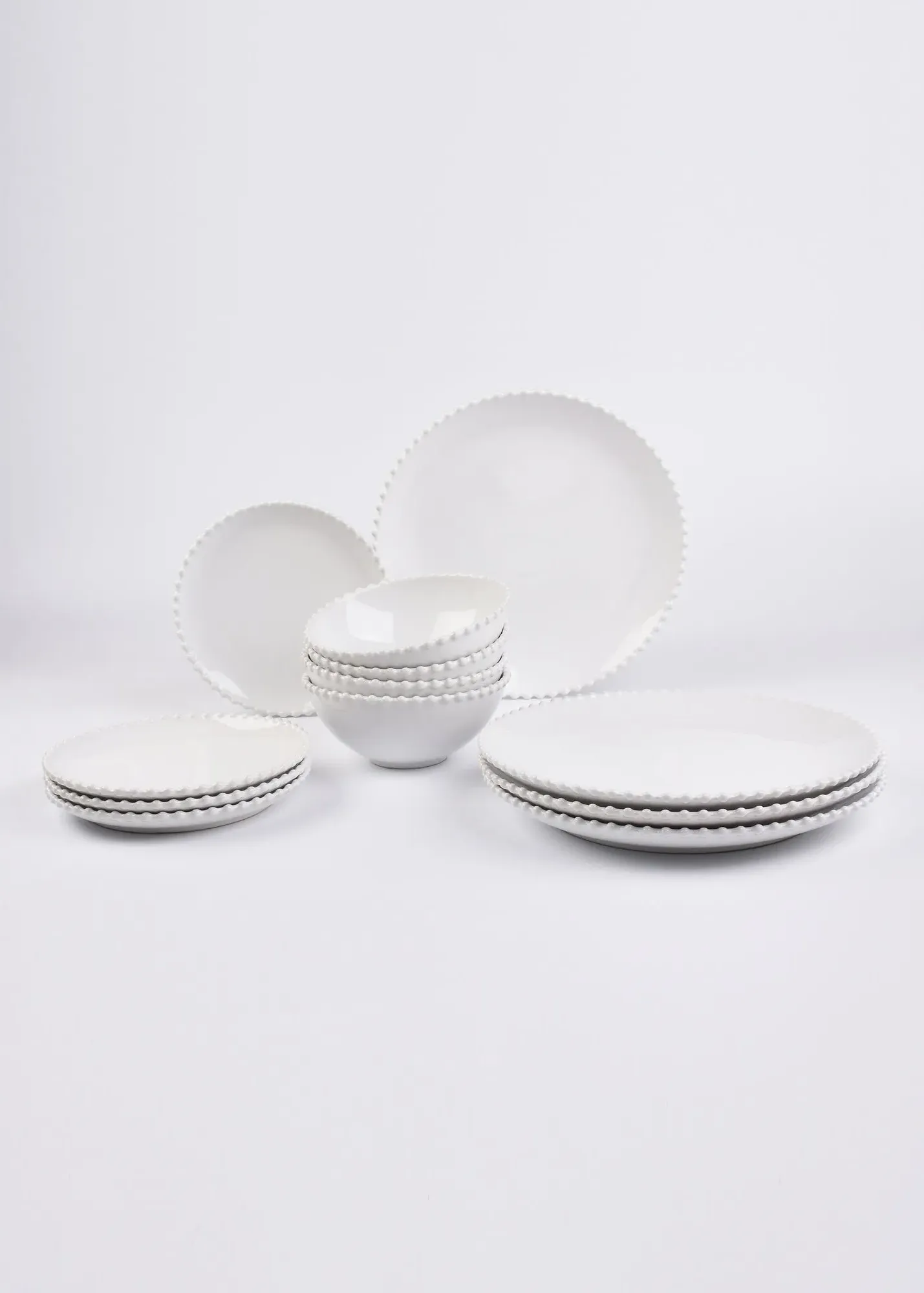 Bobble 12-Piece Dinner Set - White product