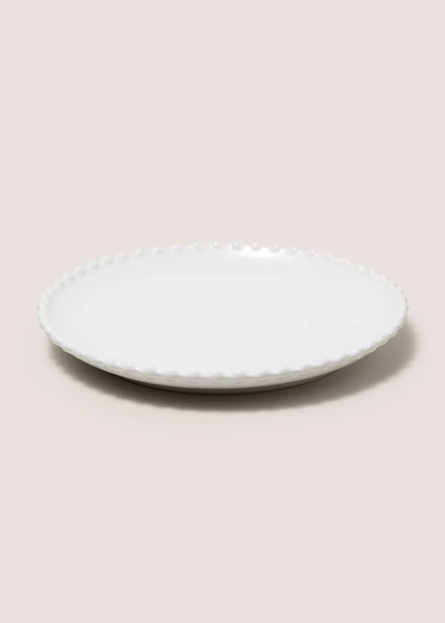 Bobble Trim Side Plate - White product