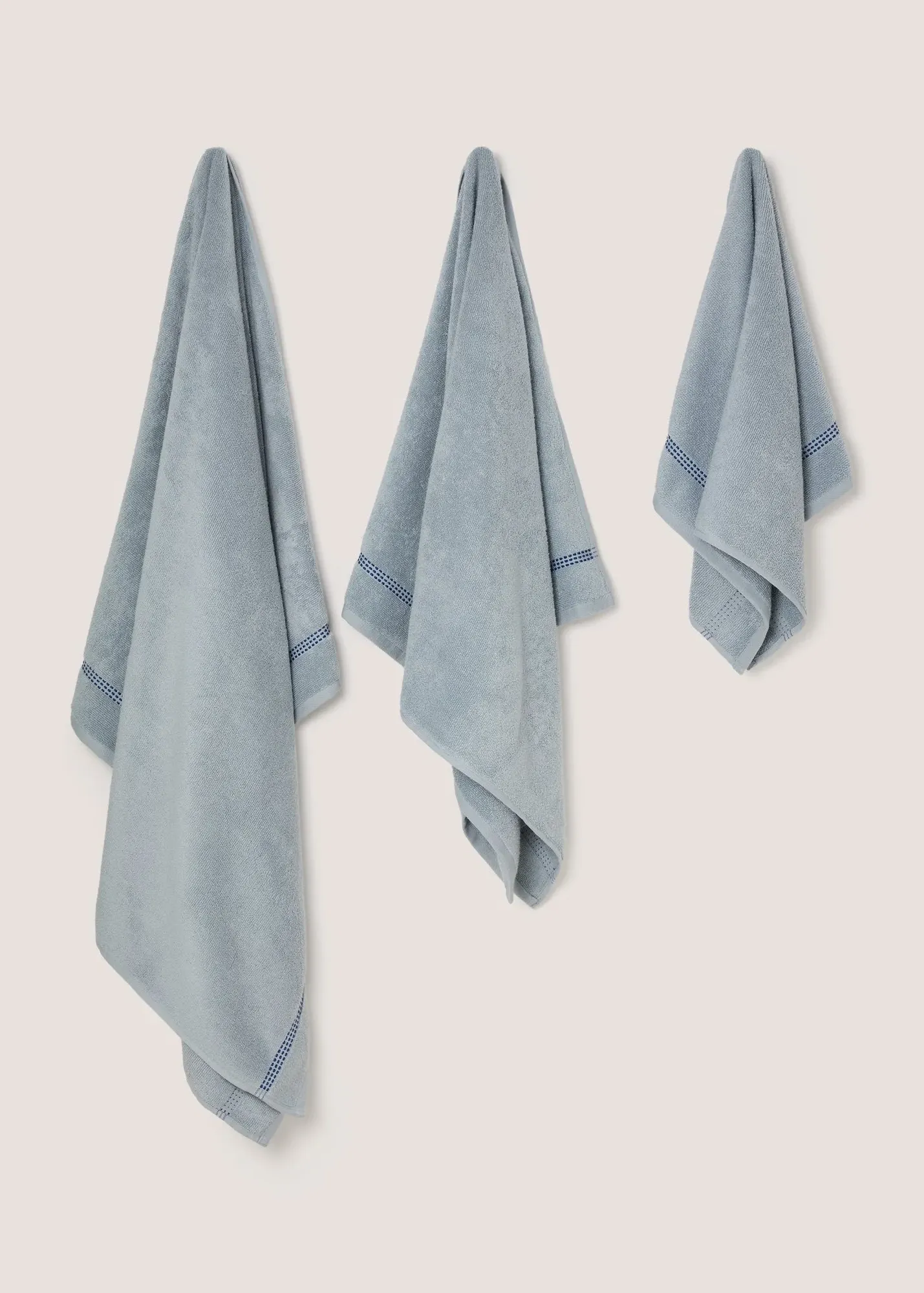Border Stitch Hand Towel - Blue product