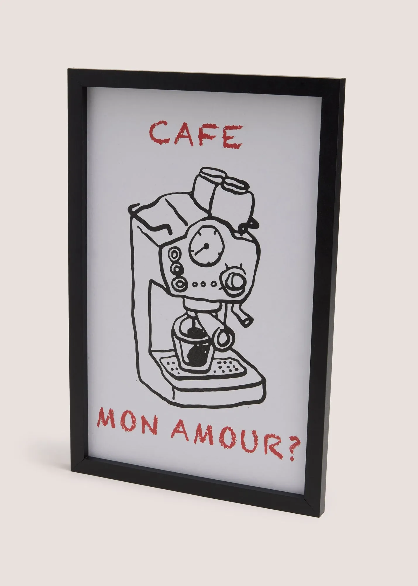 Cafe Mon Amour Wall Art - Black product