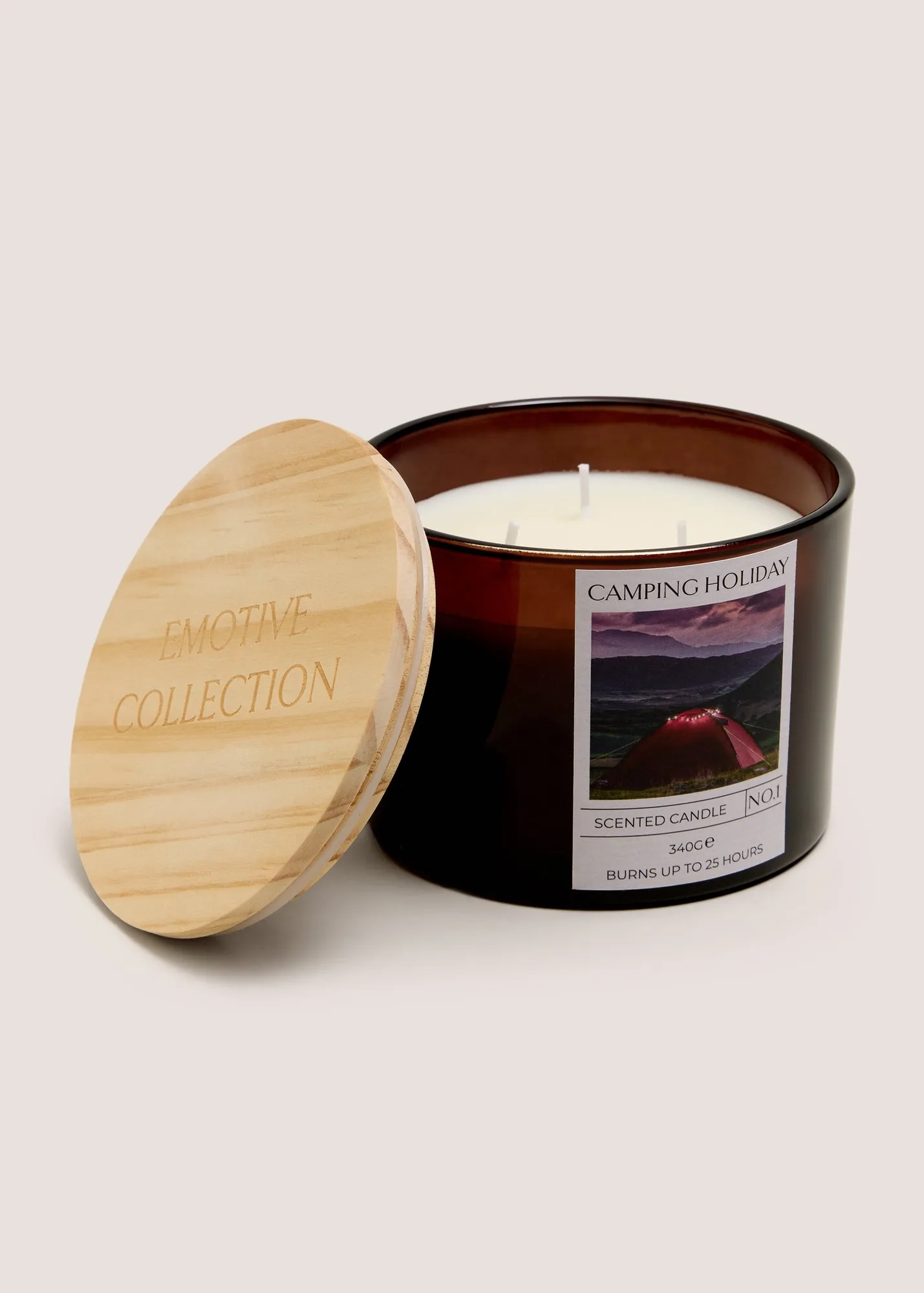 Camping Holiday Candle Jar - Red product