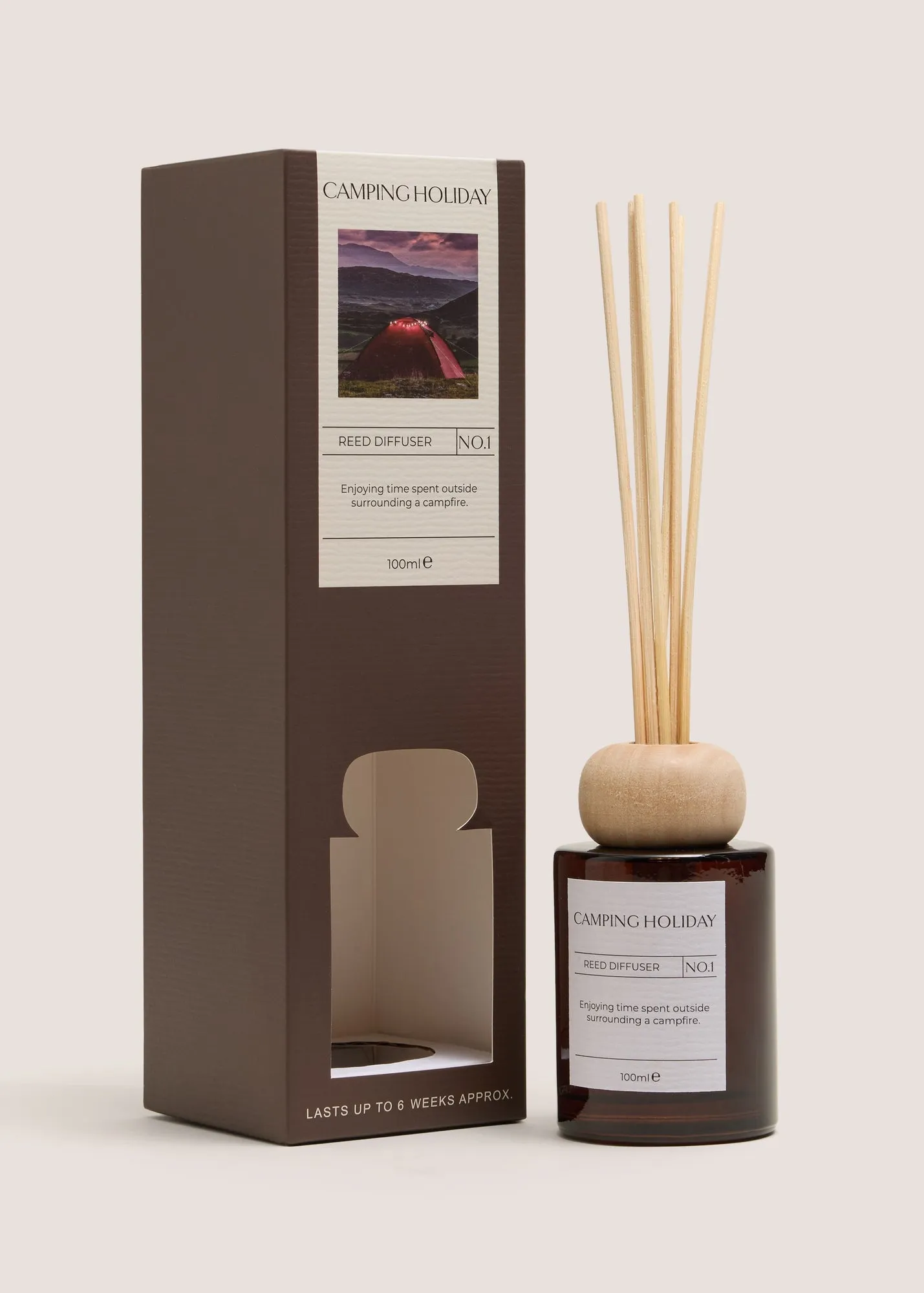 Camping Holiday Reed Diffuser - Brown product