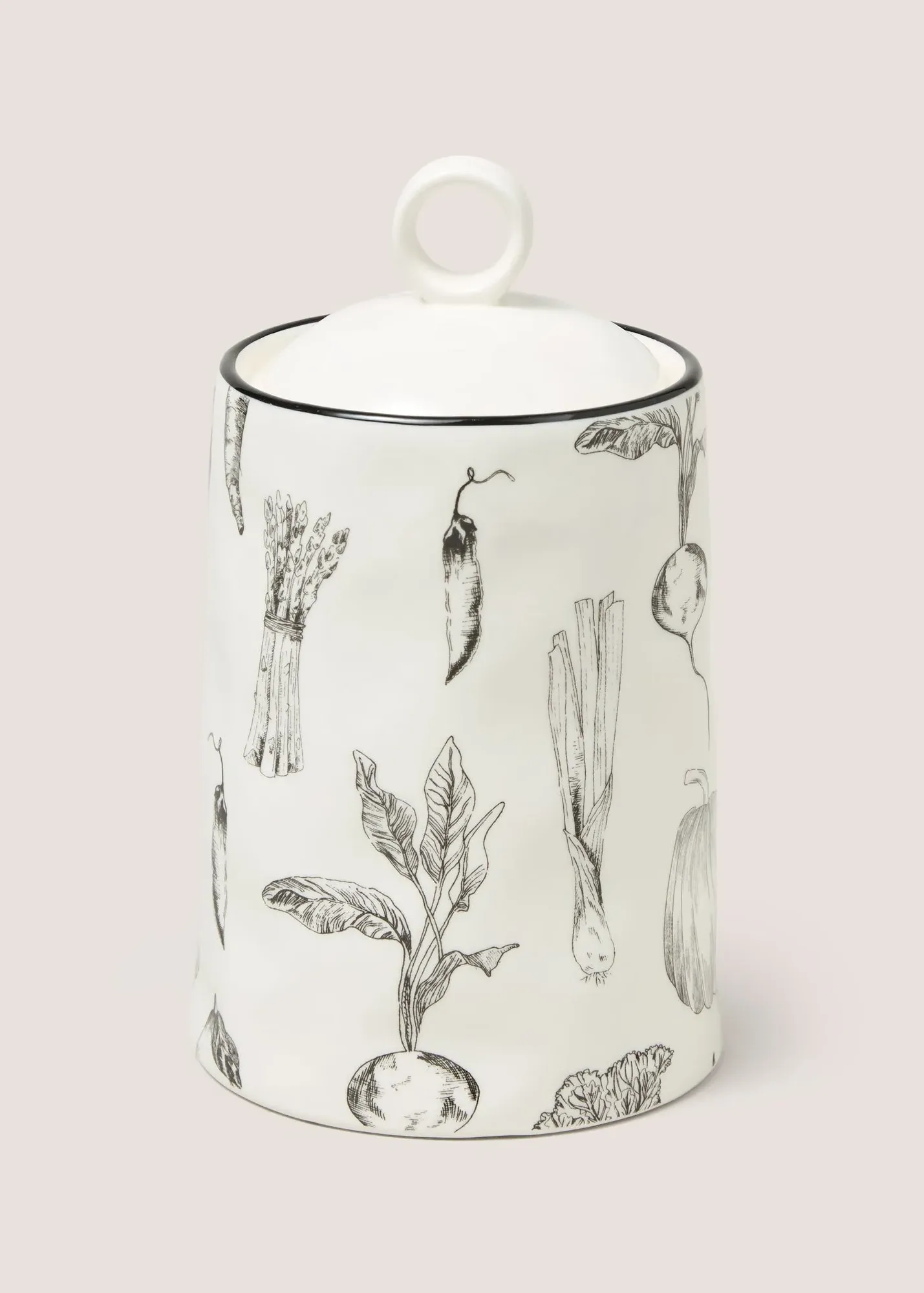 Ceramic Farmers Market Storage Jar - White product