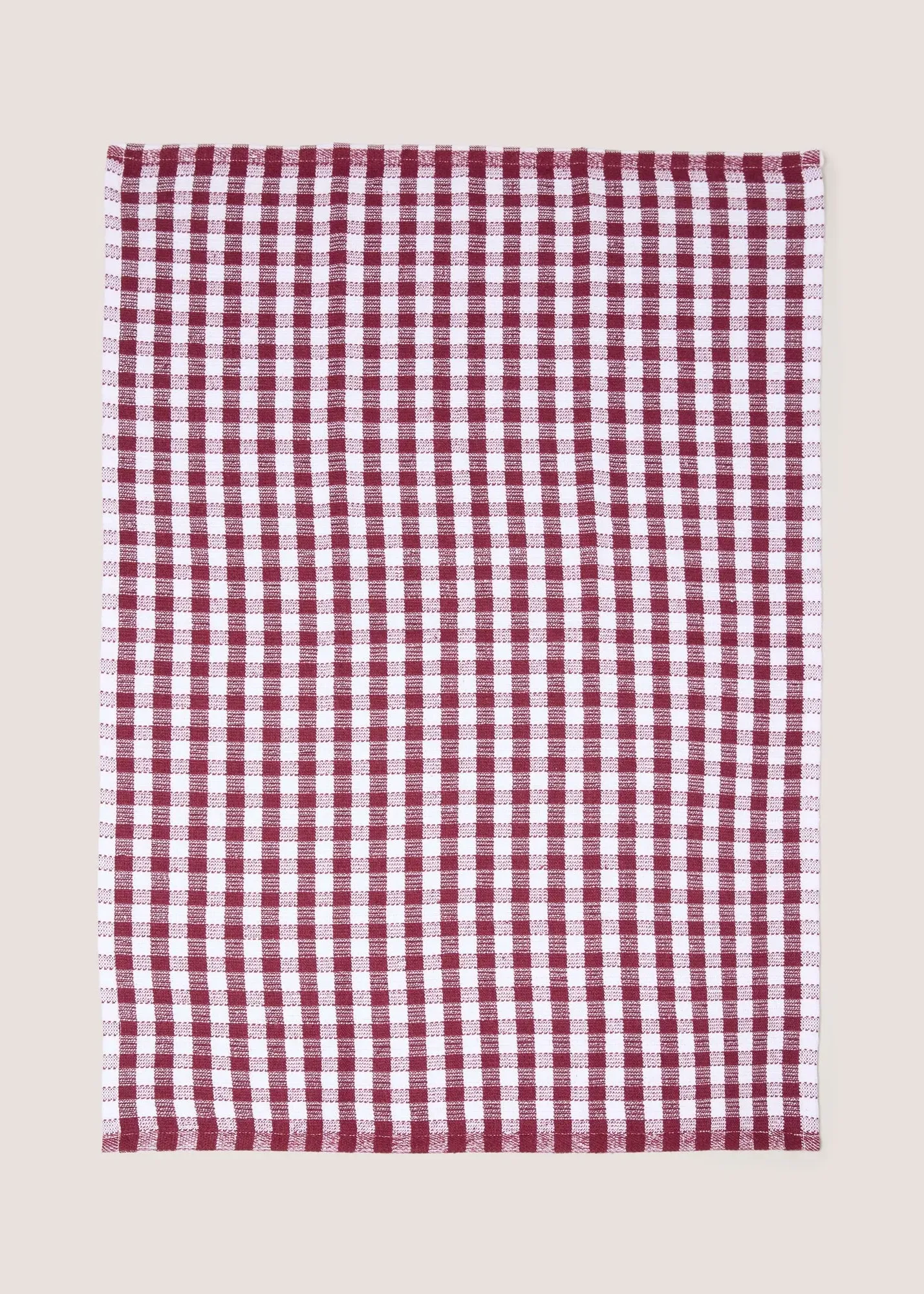 Check Tea Towel - Burgundy product