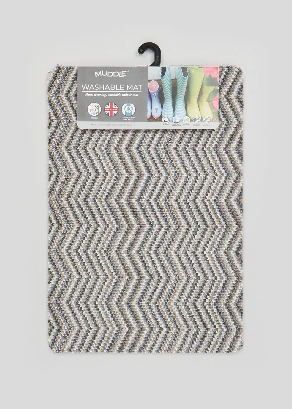 Chevron Muddle Mat - Grey product