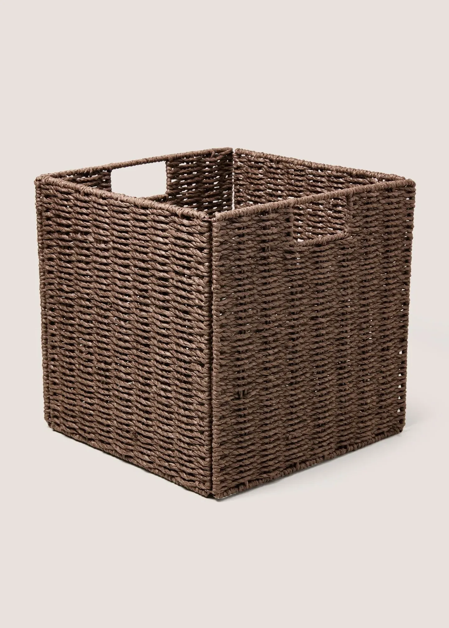 Chocolate Paper Rope Foldable Storage Box - Brown product