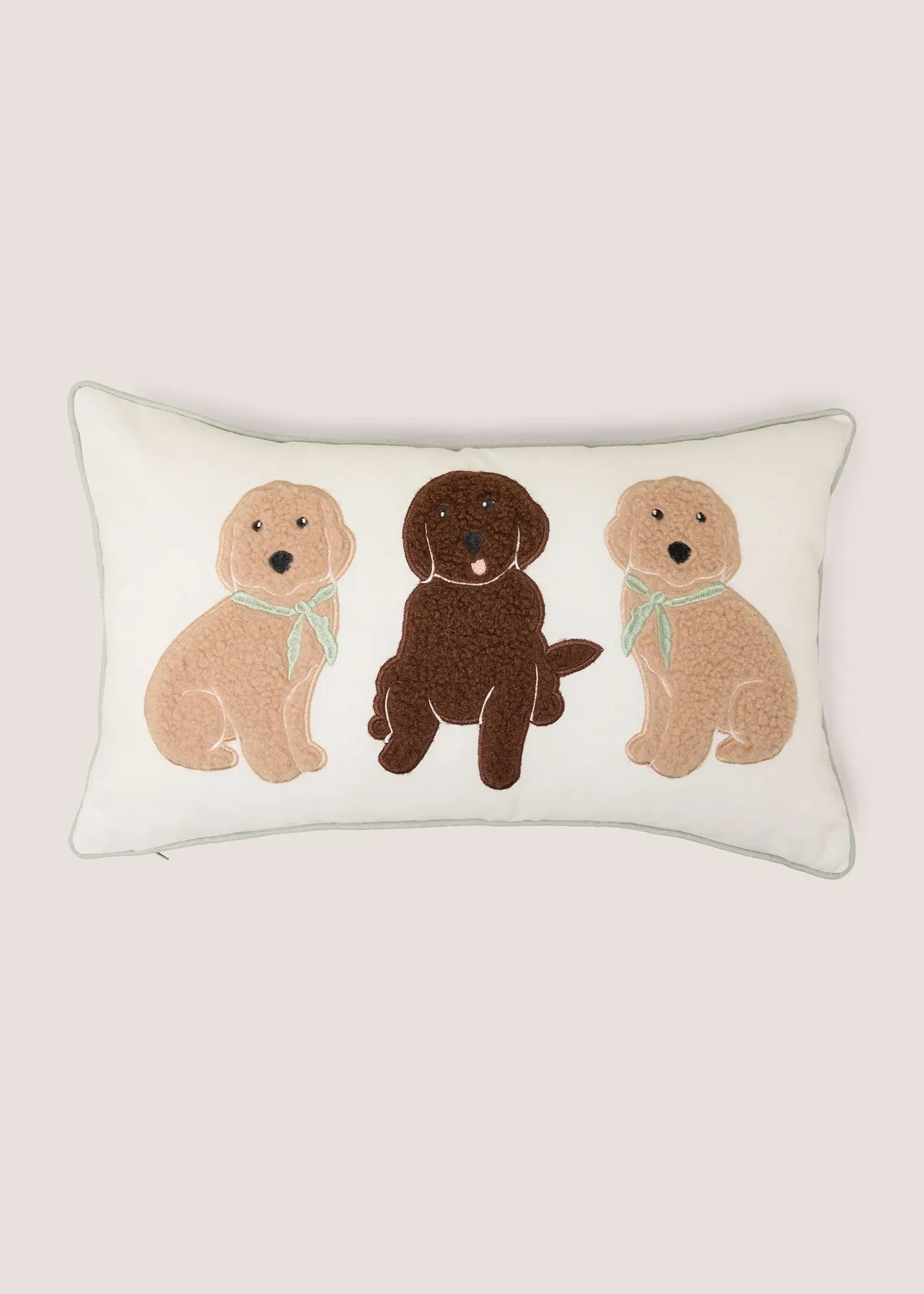 Cockapoo Boucle Cushion - White product