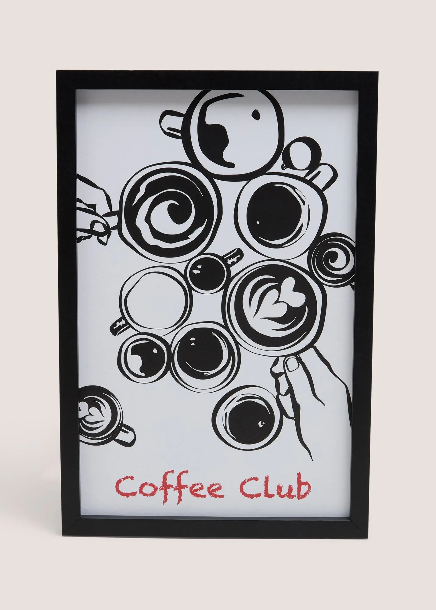 Coffee Club Wall Art - Black product