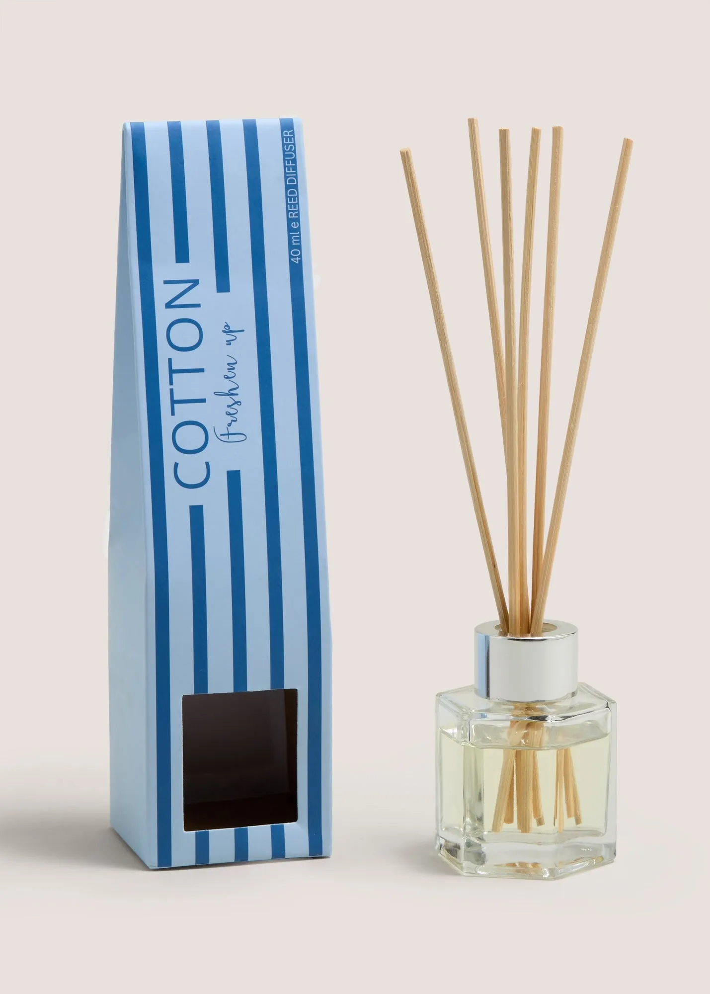 Cotton Stripe 40ml Reed Diffuser - Blue product