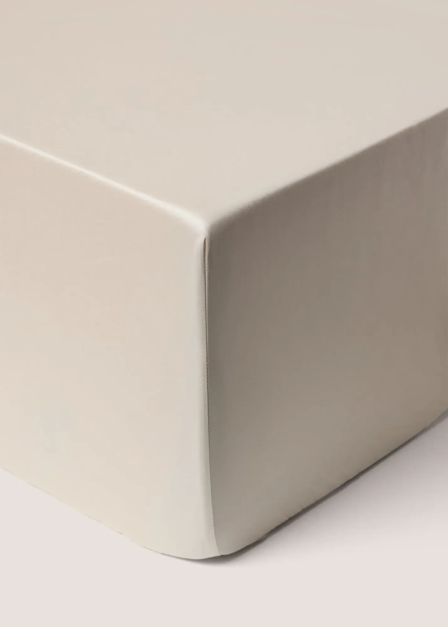 Double Deep Fit Fitted Sheet - Natural, Cotton product