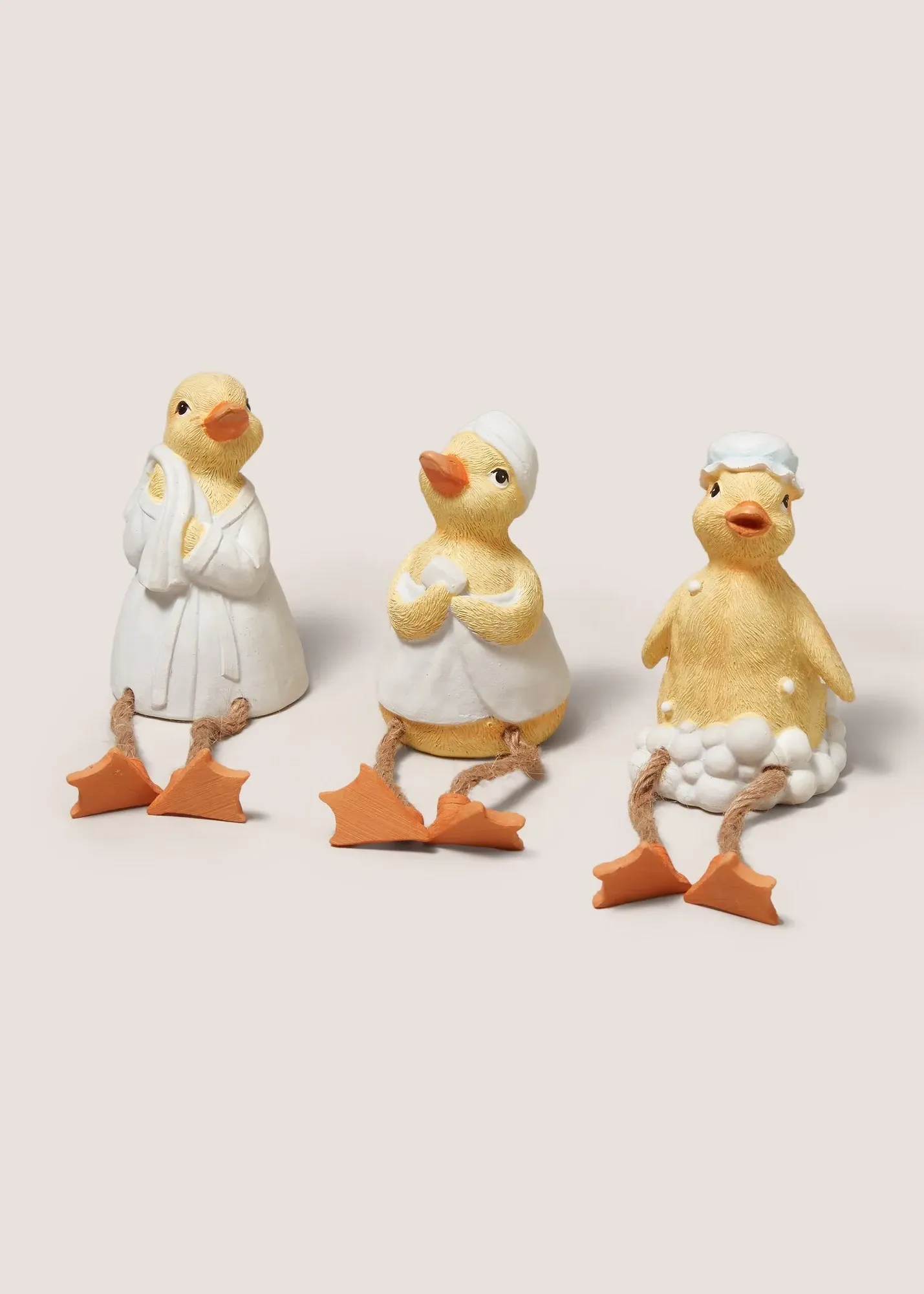 Duck Dangly Leg Ornaments Set of 3 - Yellow product