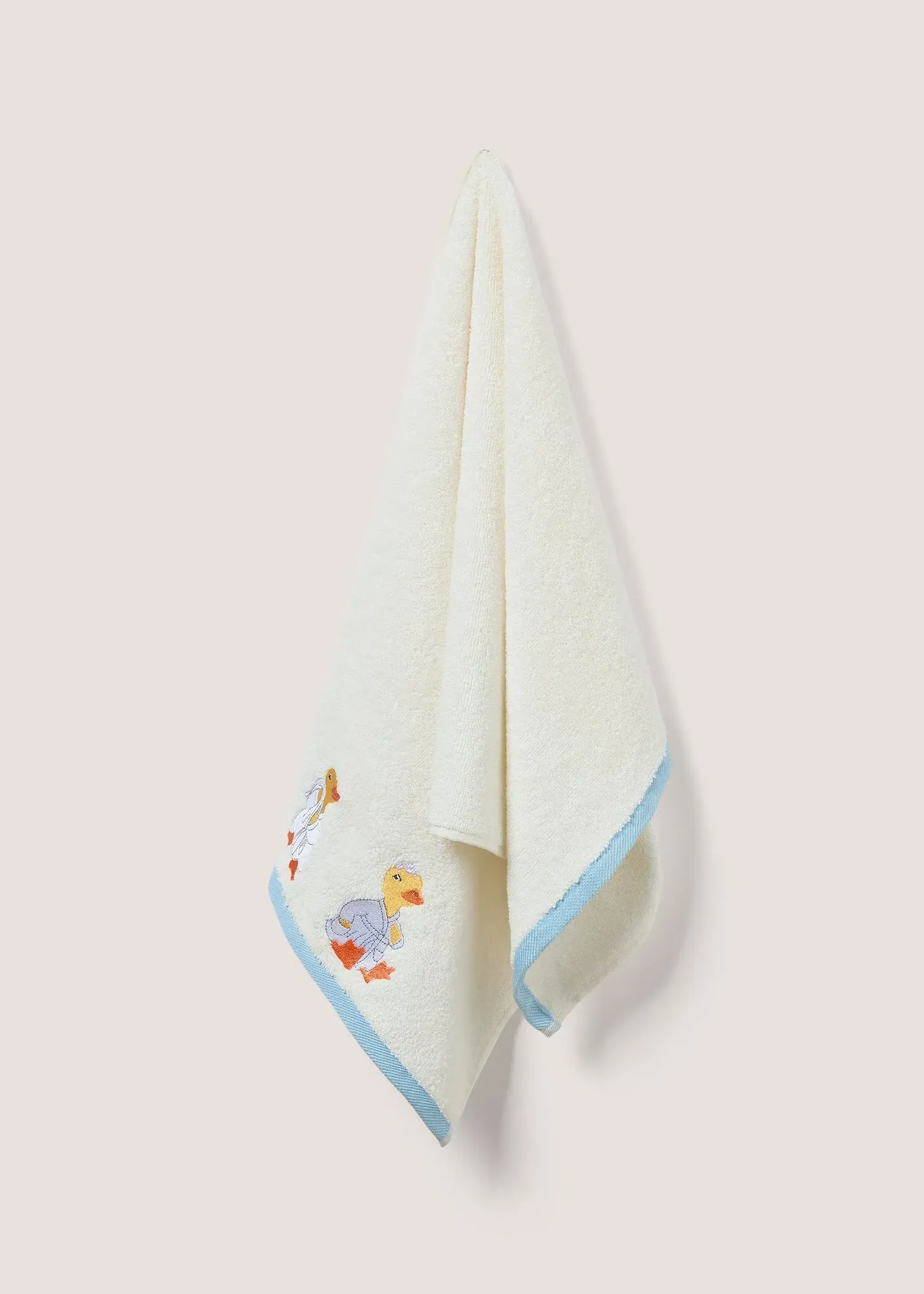 Duck Embroidered Hand Towel - Yellow, Cotton product