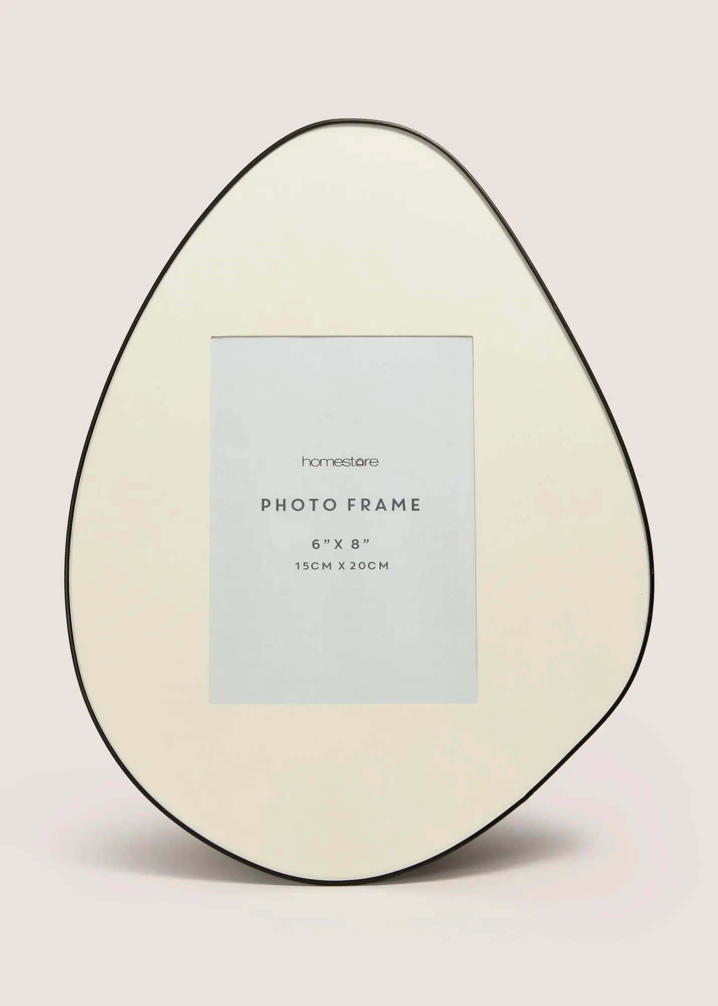 Egg Shape Large Photo Frame - Black product