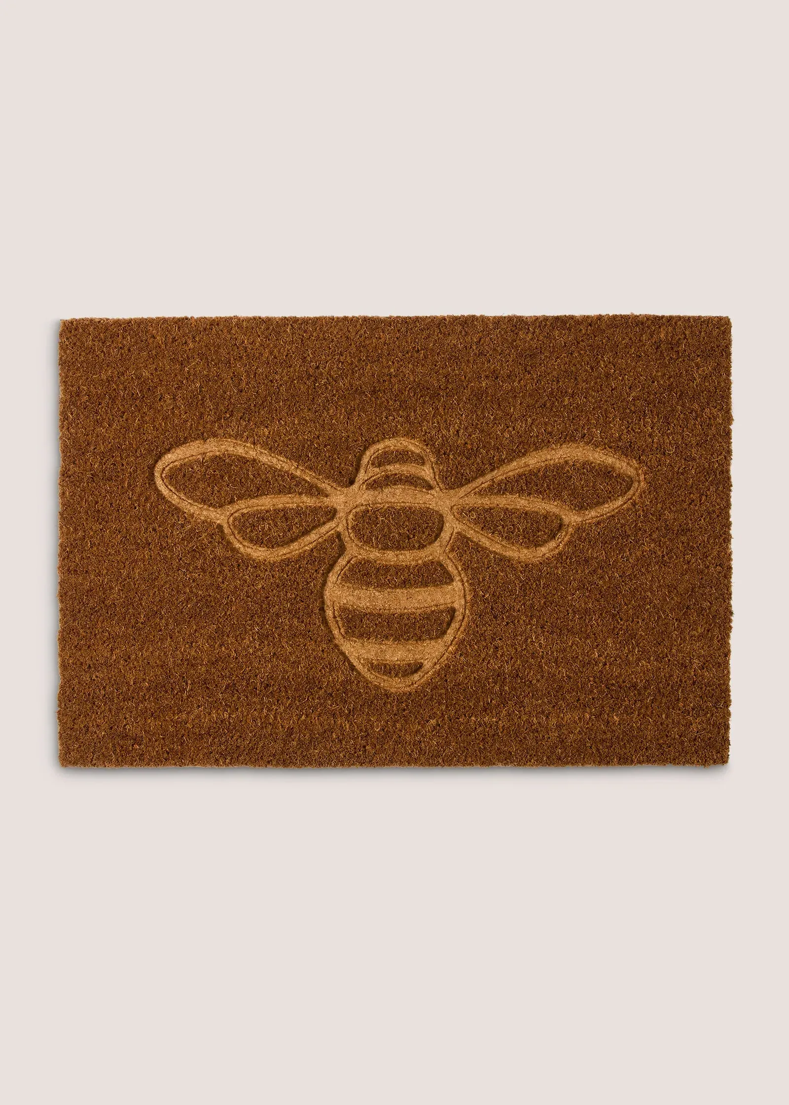 Embossed Bee Doormat - Rust, Coir product