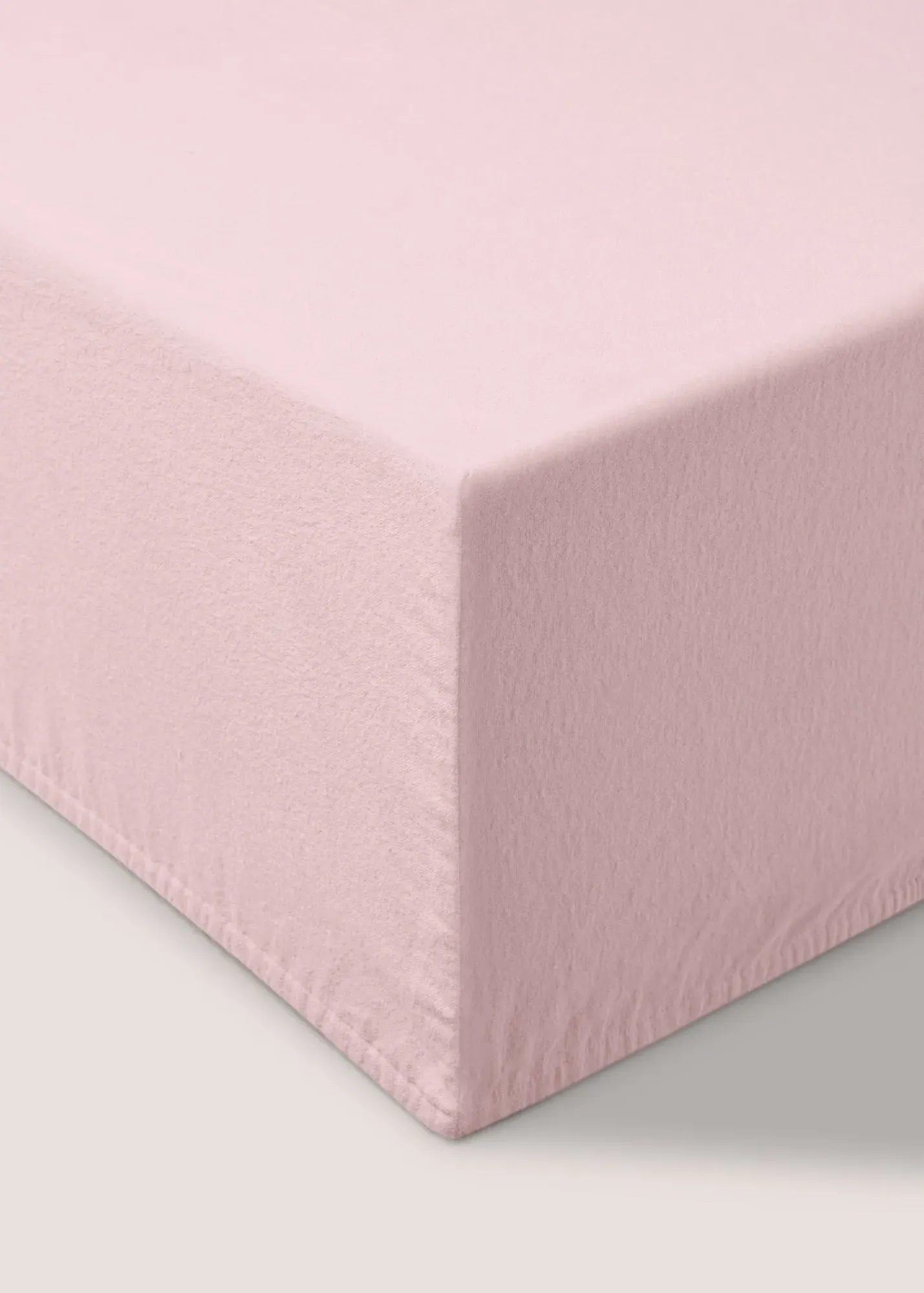 Extra Deep Fitted Bed Sheet Single - Pink, Cotton product