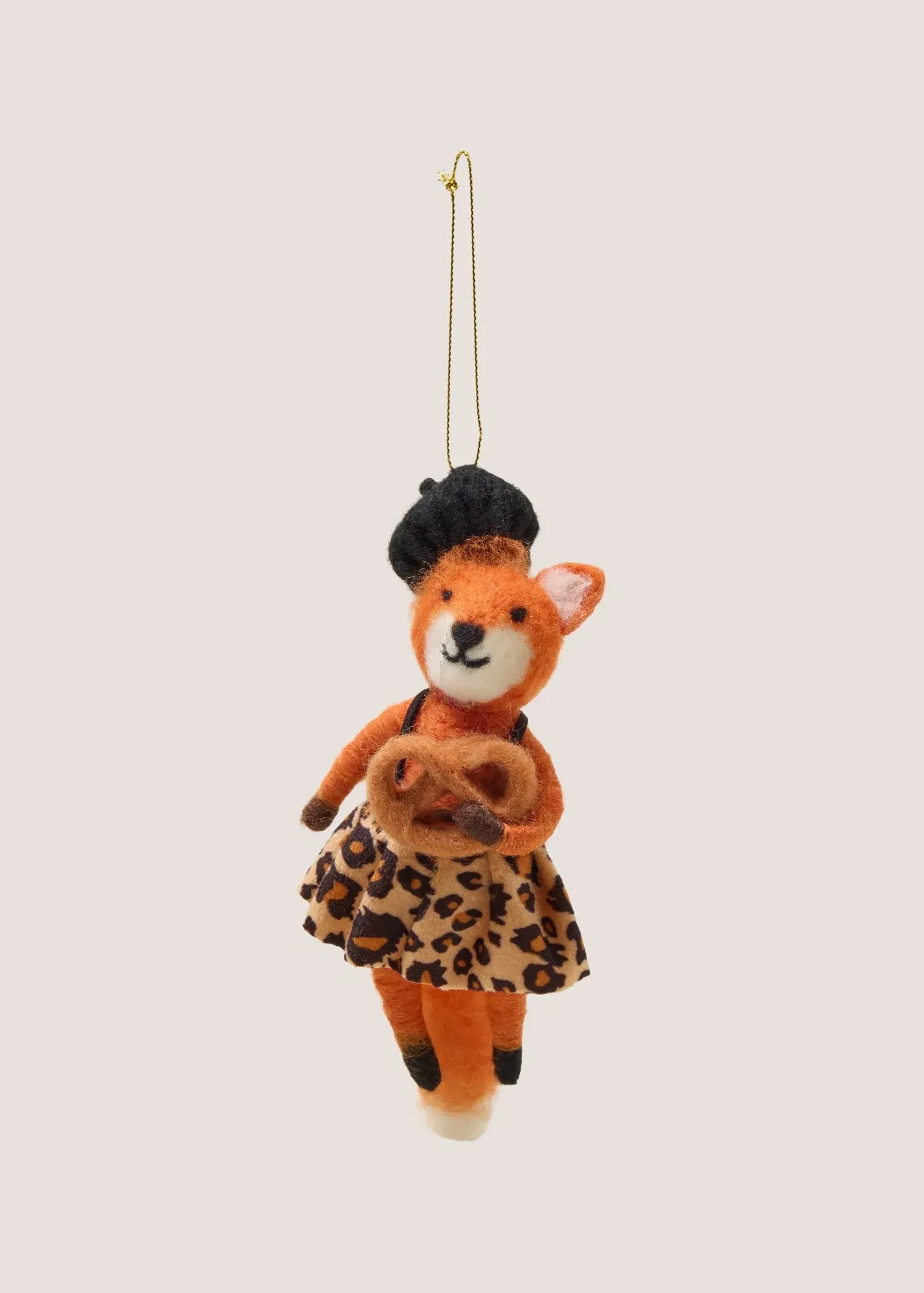 Felt Fox Hanging Decoration - Orange product