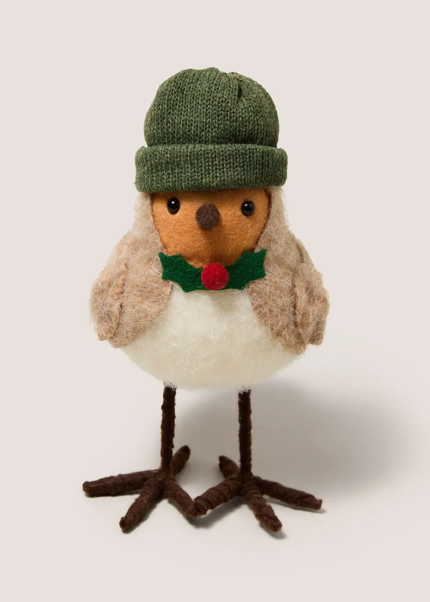Felt Small Robin Decoration - Beige product