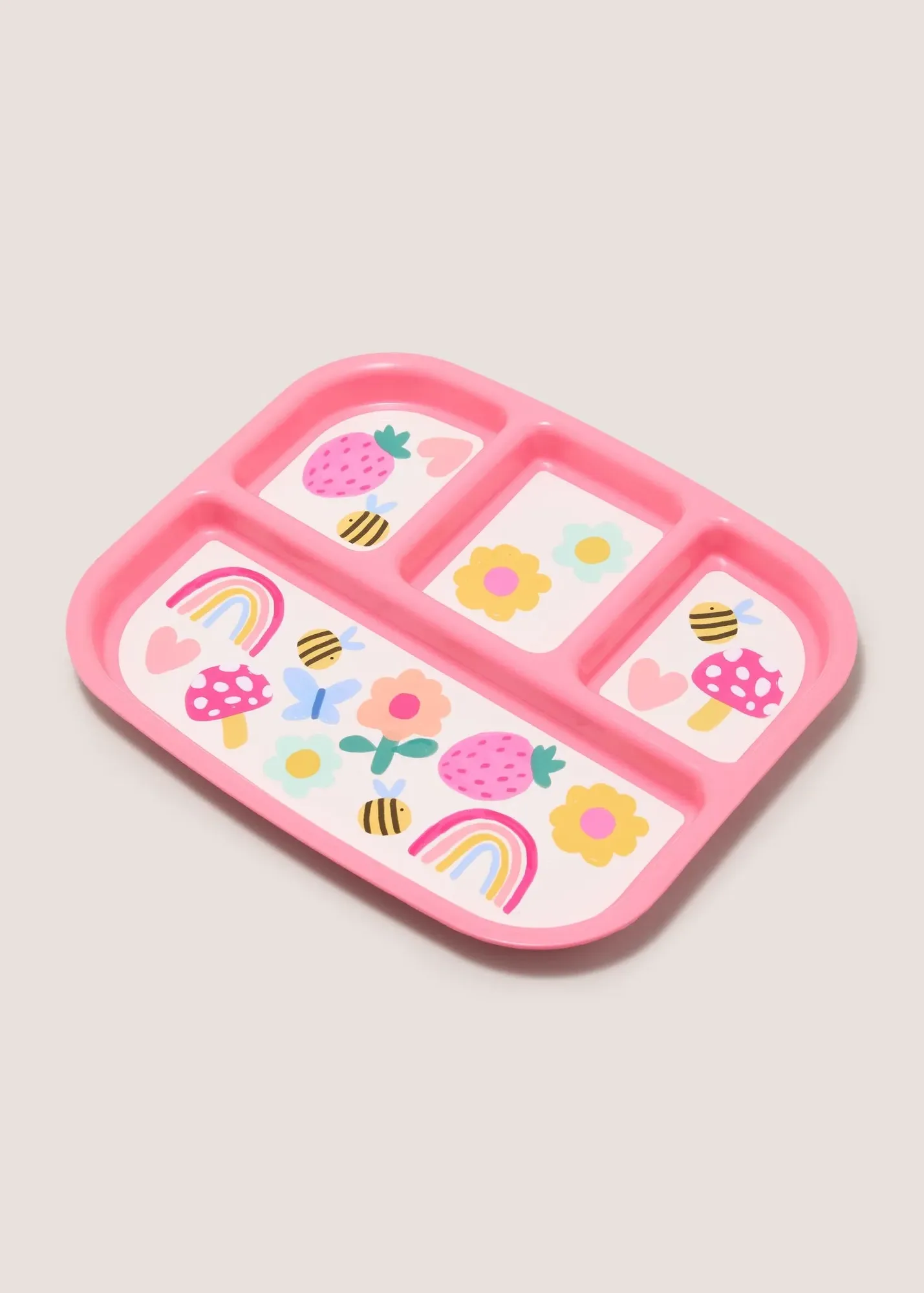 Flower Pattern Divide Plate - Pink product