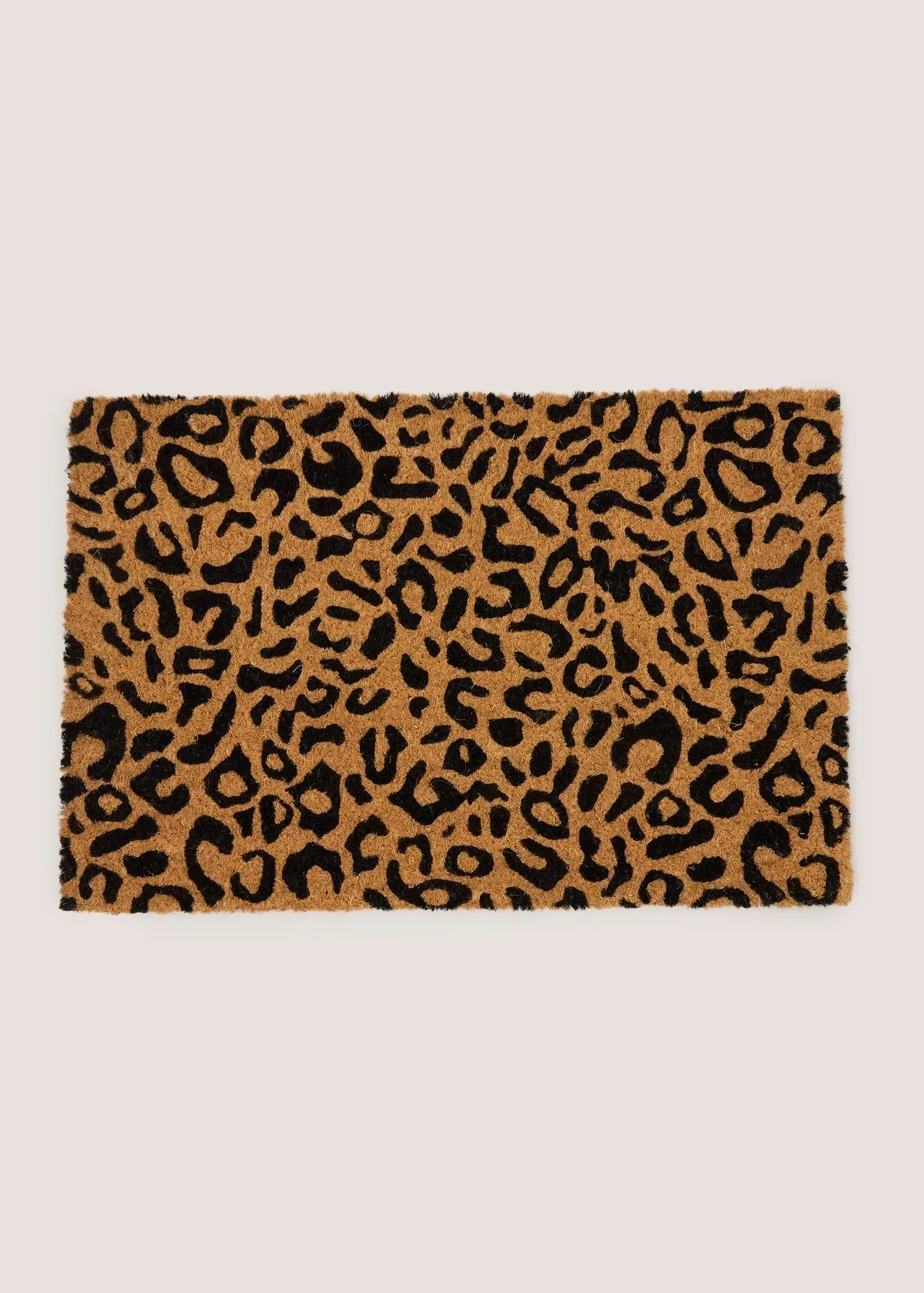 Grounded Leopard Print Door Mat - Black product