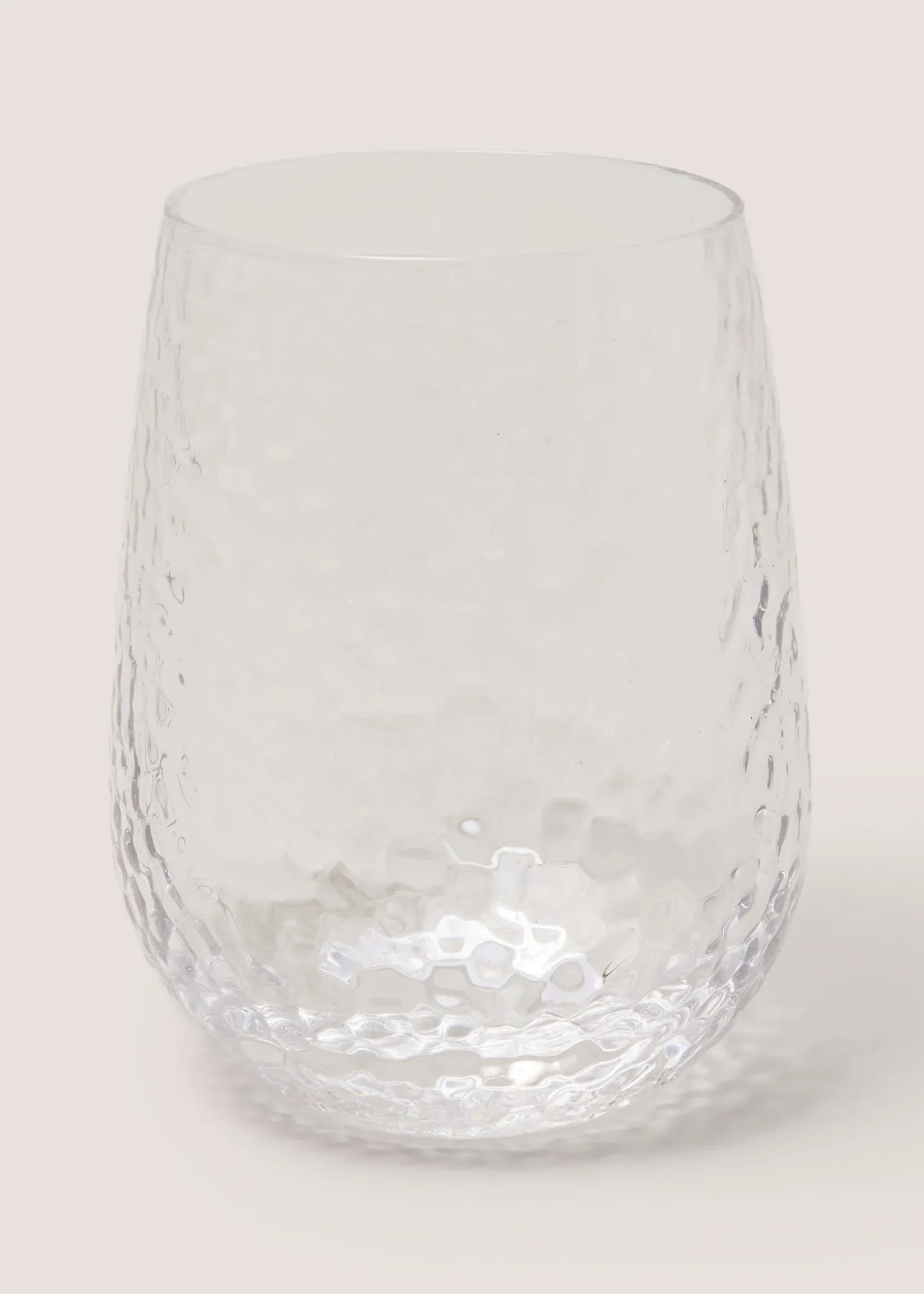 Hammered Tumbler - Clear Glass product