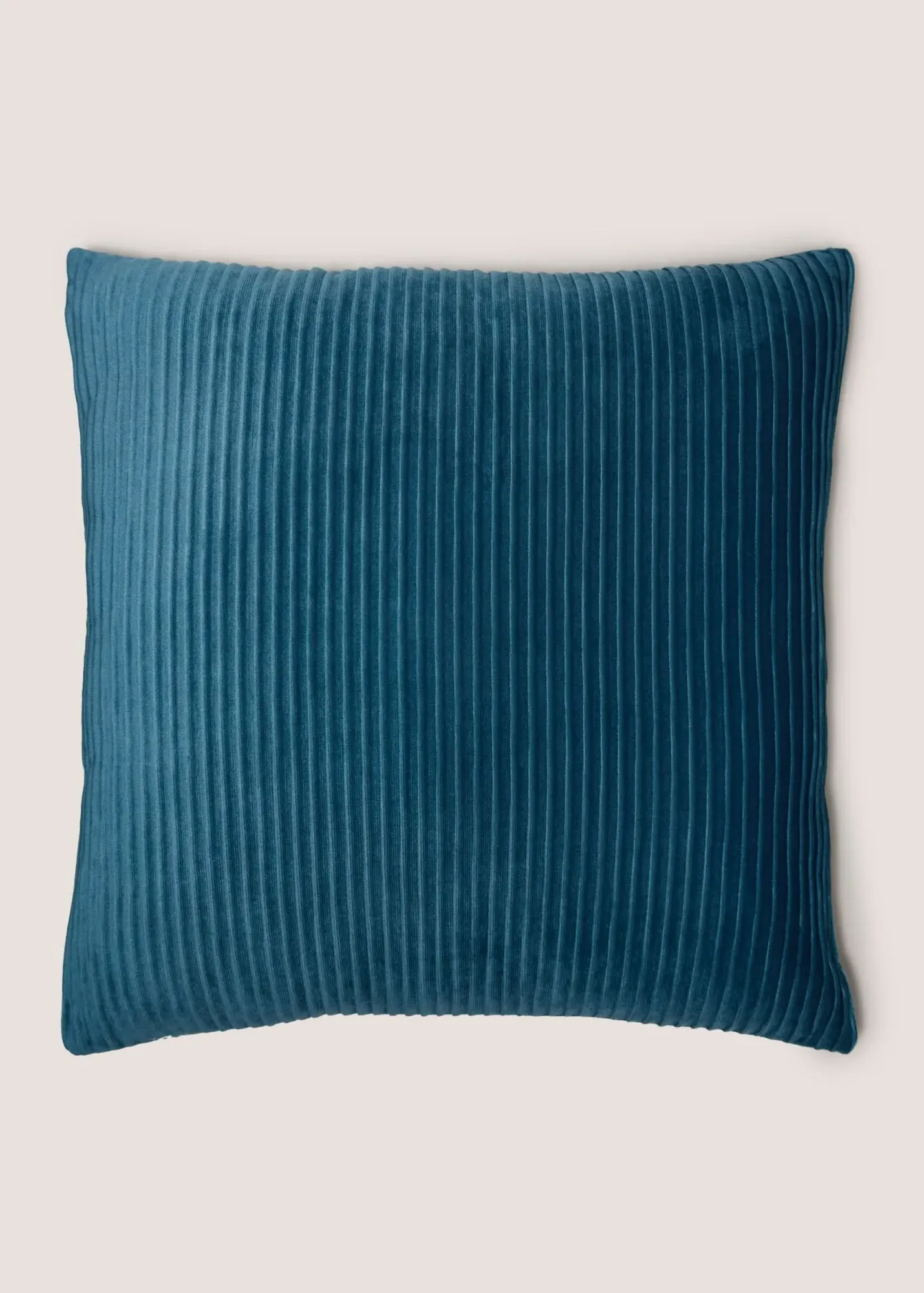 Horizontal Pleat Cushion - Blue, Polyester product