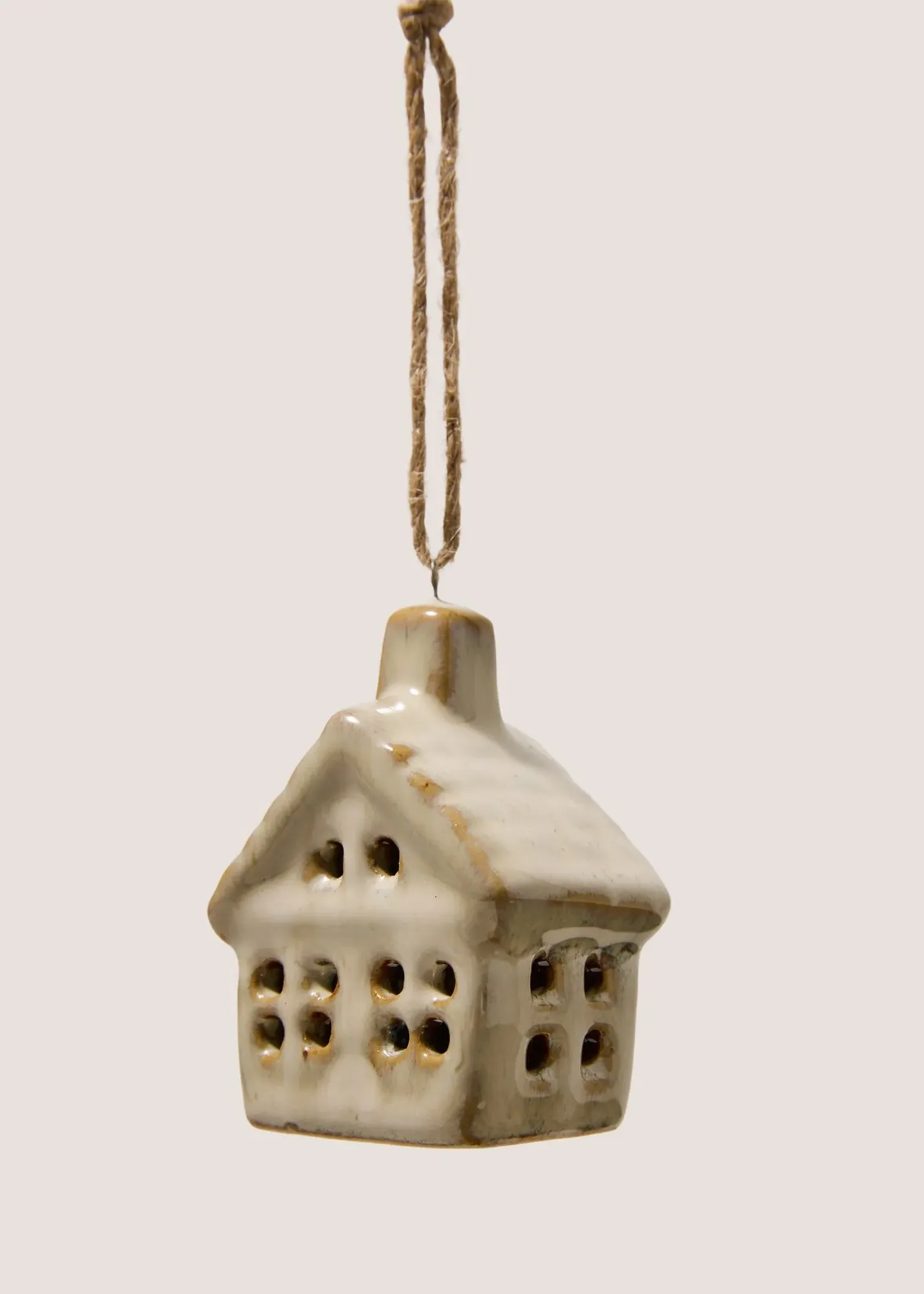 House Shaped Hanging Decoration - Cream product