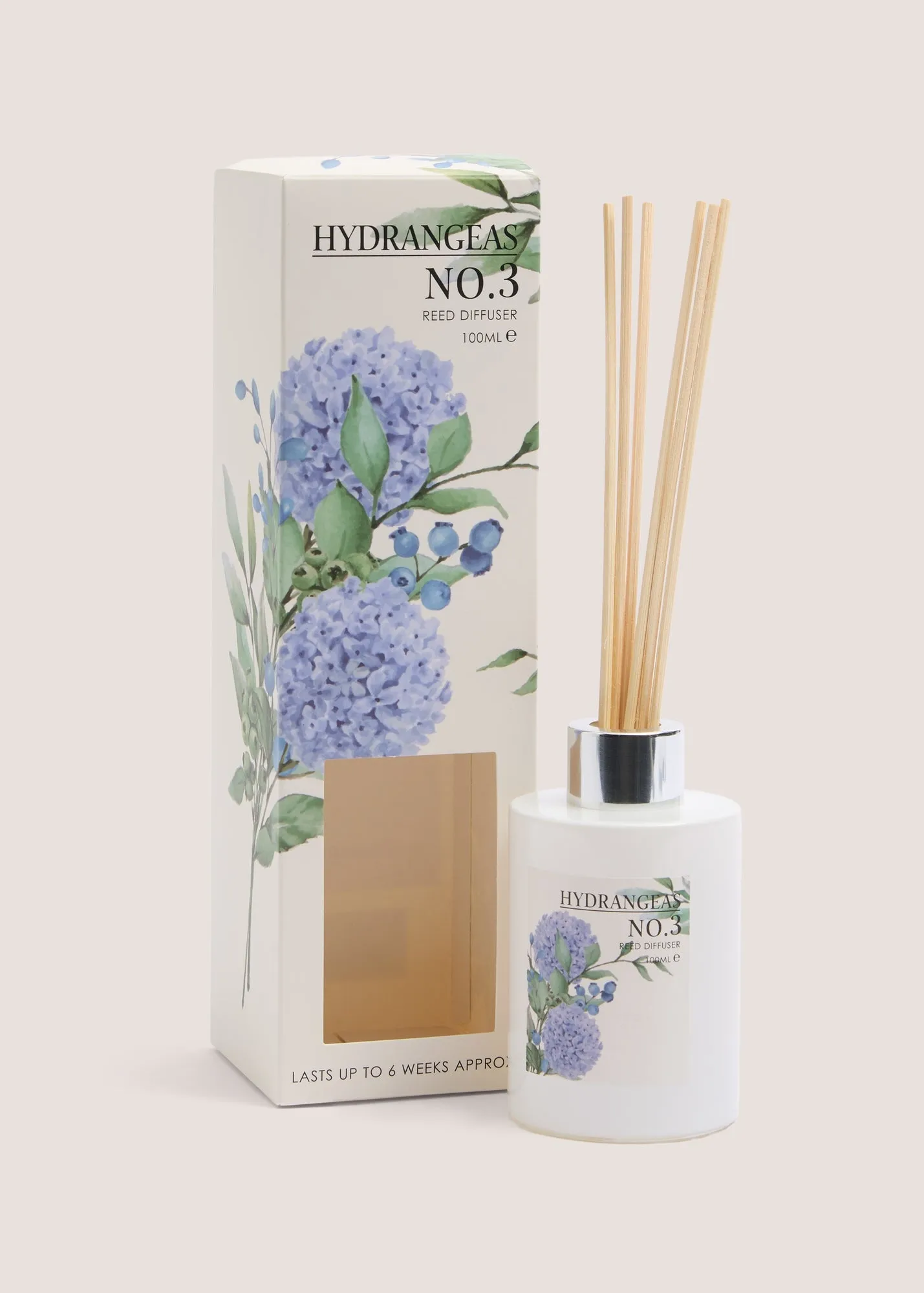 Hydrangea 100ml Reed Diffuser - White product