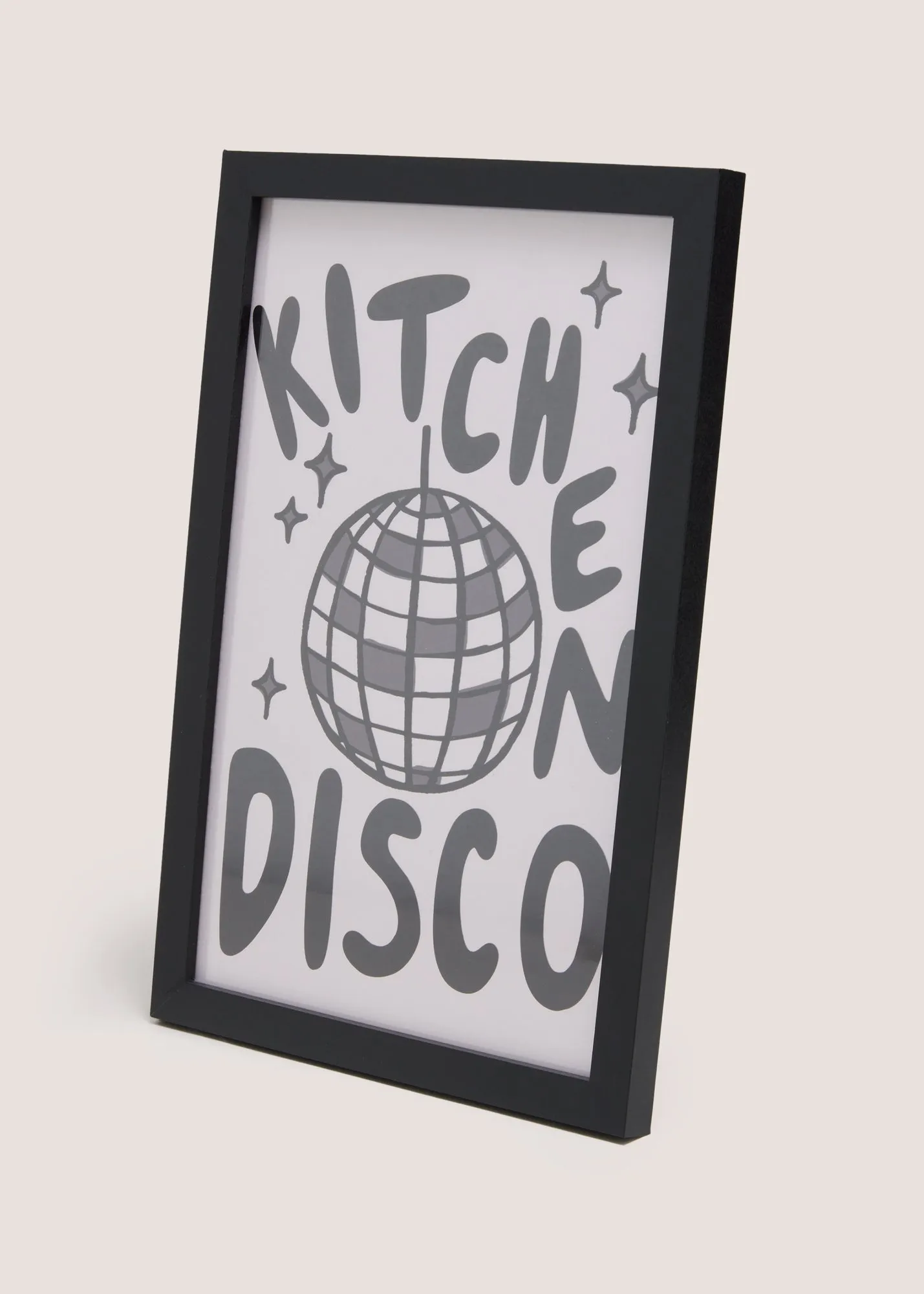 Kitchen Disco Wall Art - Black product