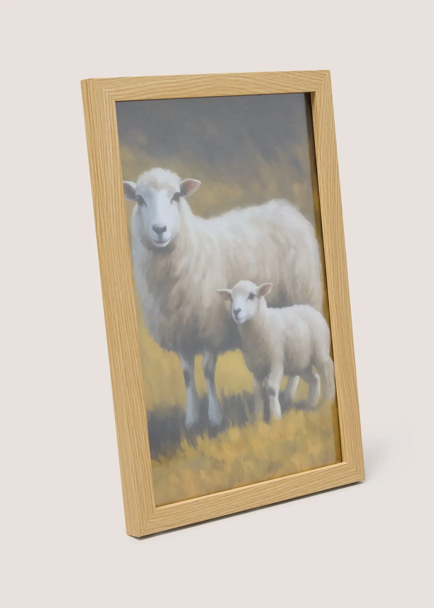 Lamb & Sheep Wall Art - Brown, Wood product