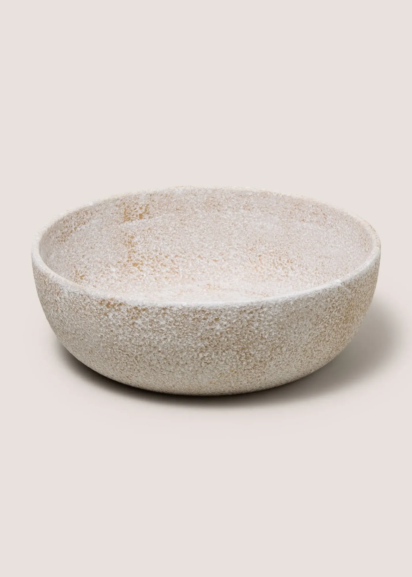 Large Round Decorative Bowl - Cream, Ceramic product