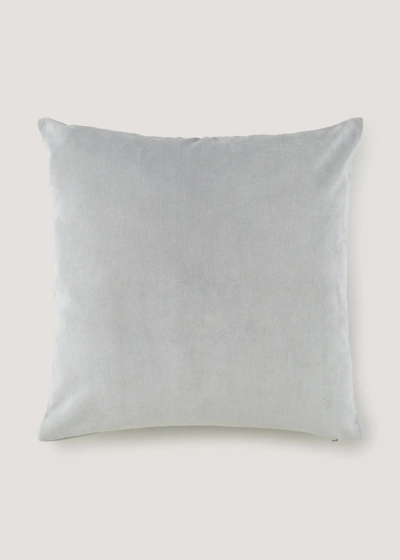 Large Soft Velour Cushion - Grey, Polyester product