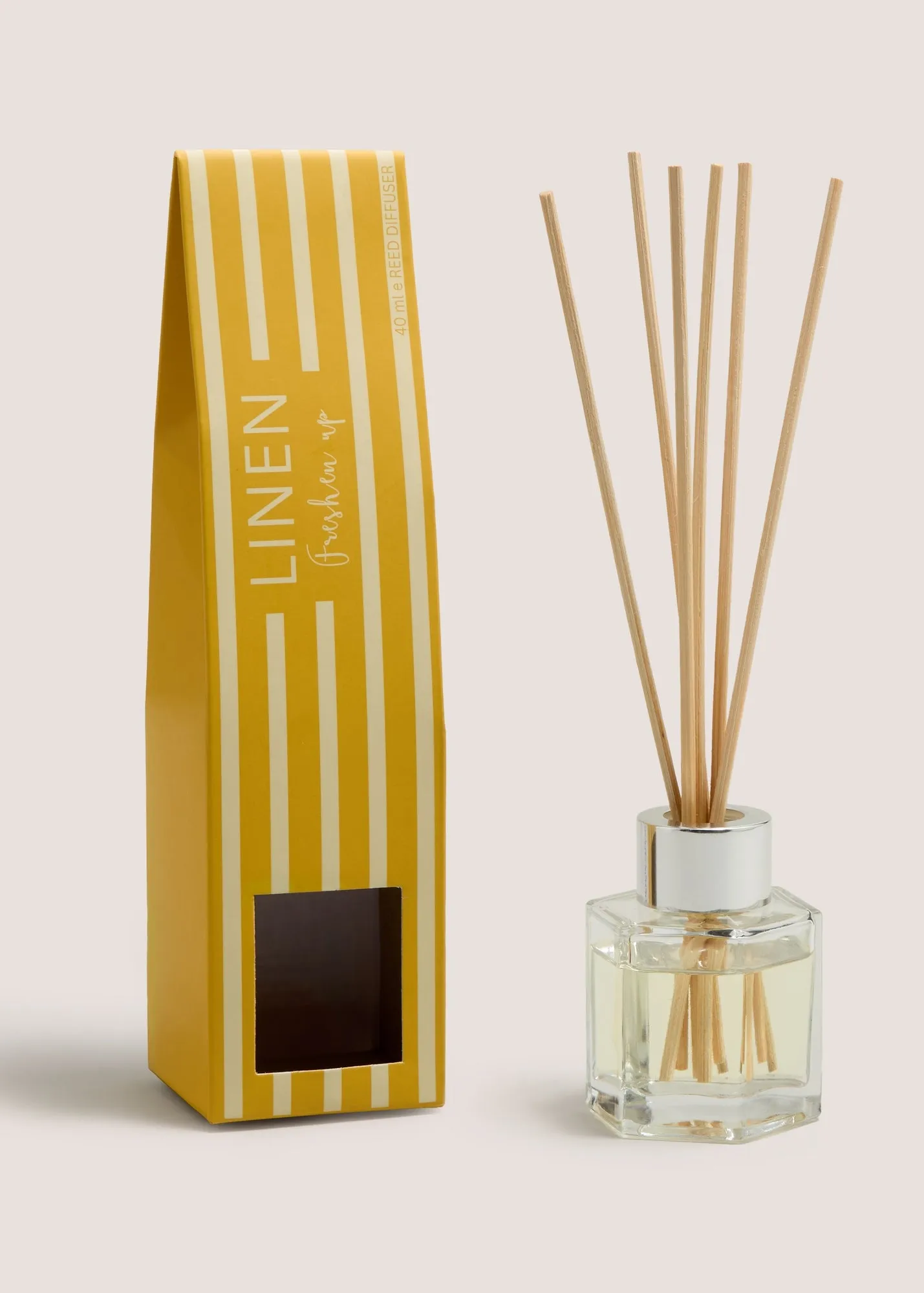 Linen Stripe 40ml Reed Diffuser - Yellow product