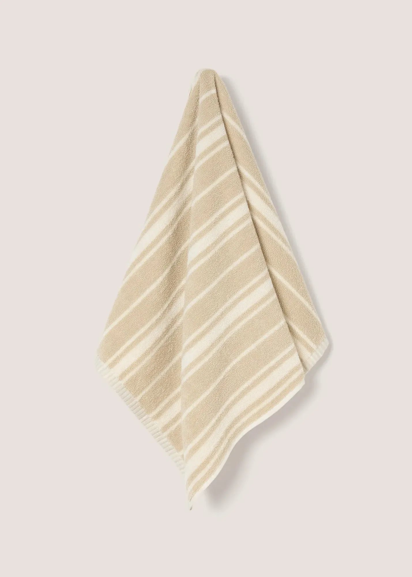Natural Stripe Hand Towel - Brown product