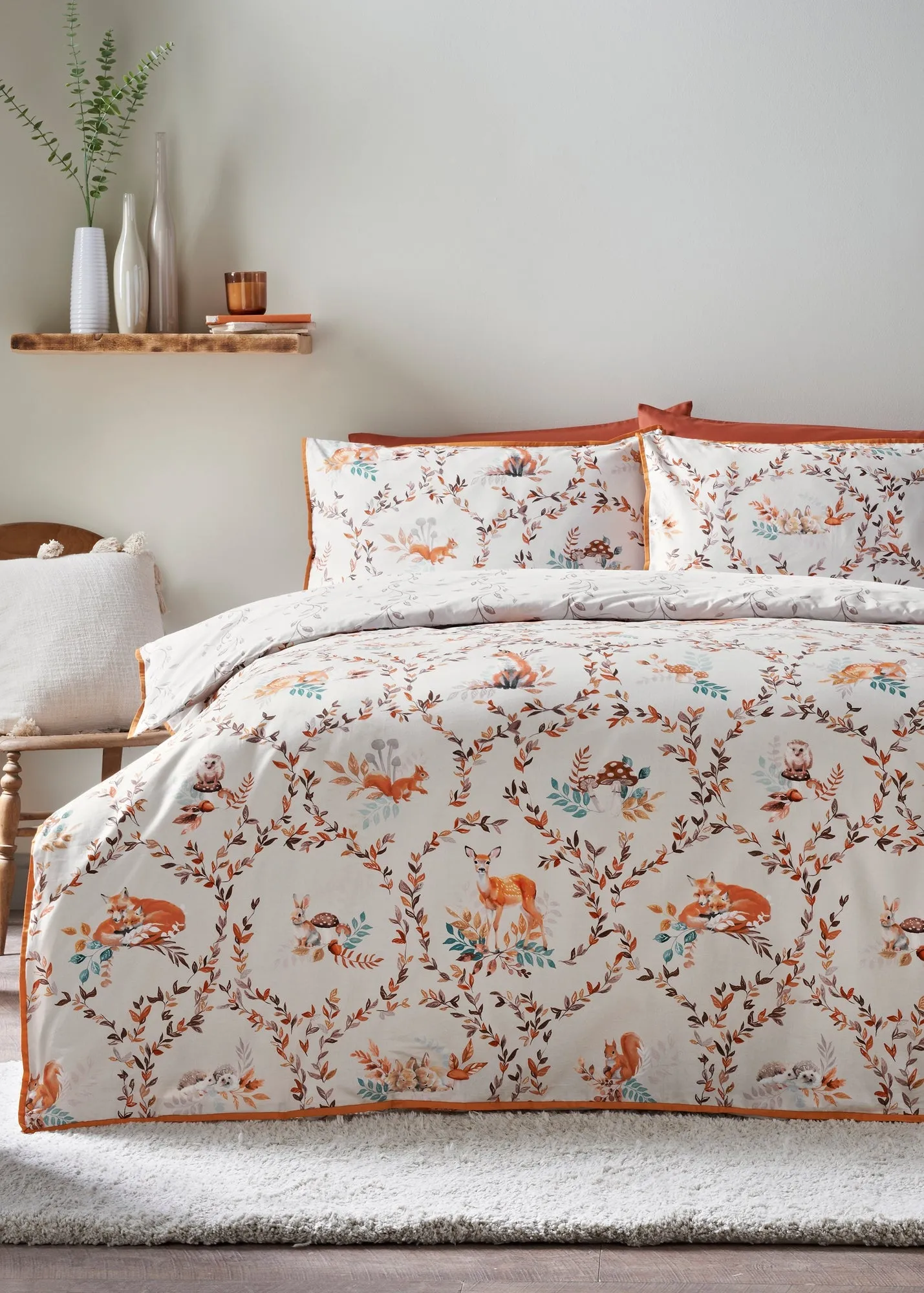 Natural Woodland Double Duvet Set - Brown product